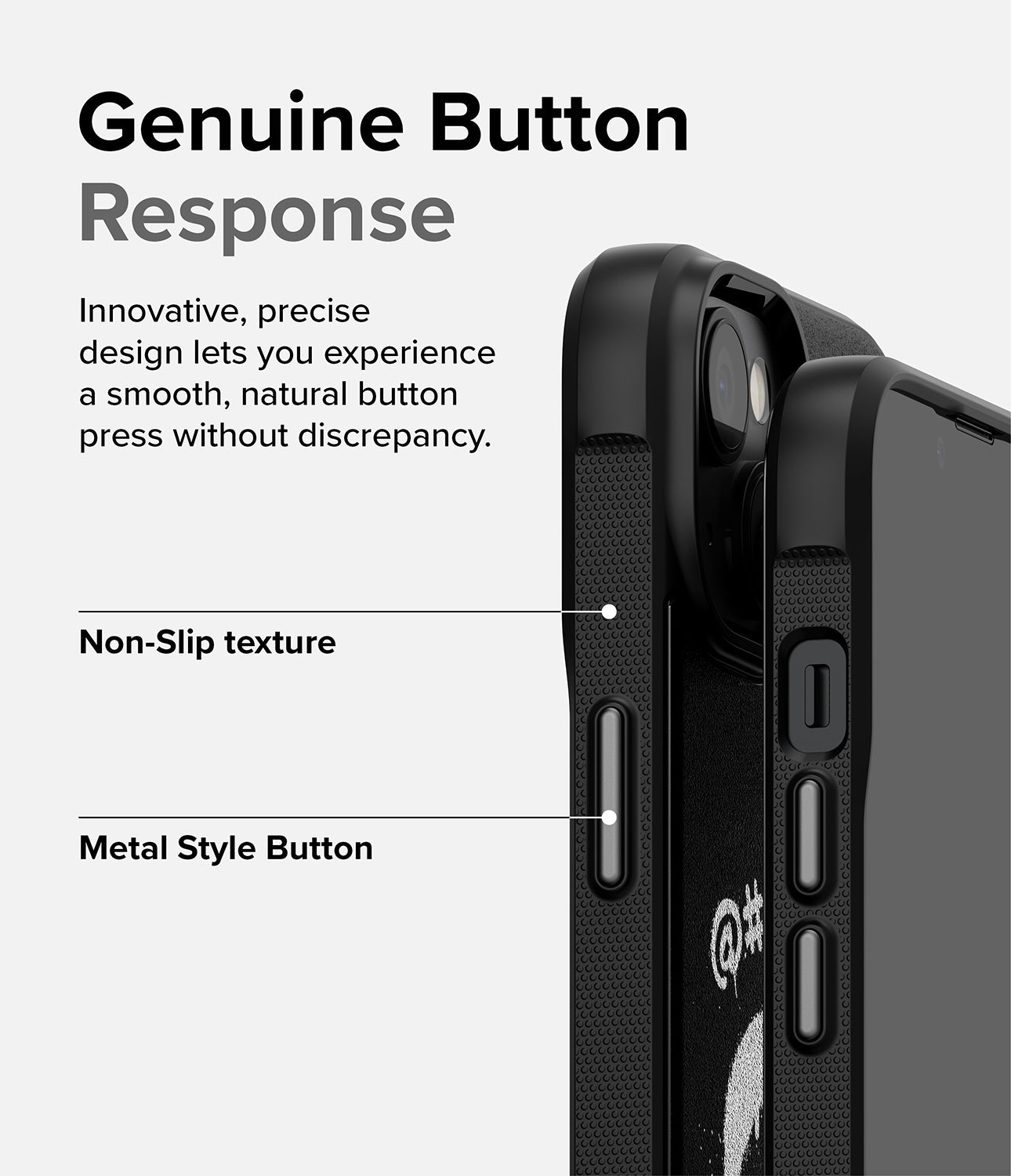 iPhone 14 Case | Onyx Design - Graffiti - Genuine Button Response. Innovative, precise design lets you experience a smooth, natural button press without discrepancy. Non-Slip Texture. Metal Style Button.