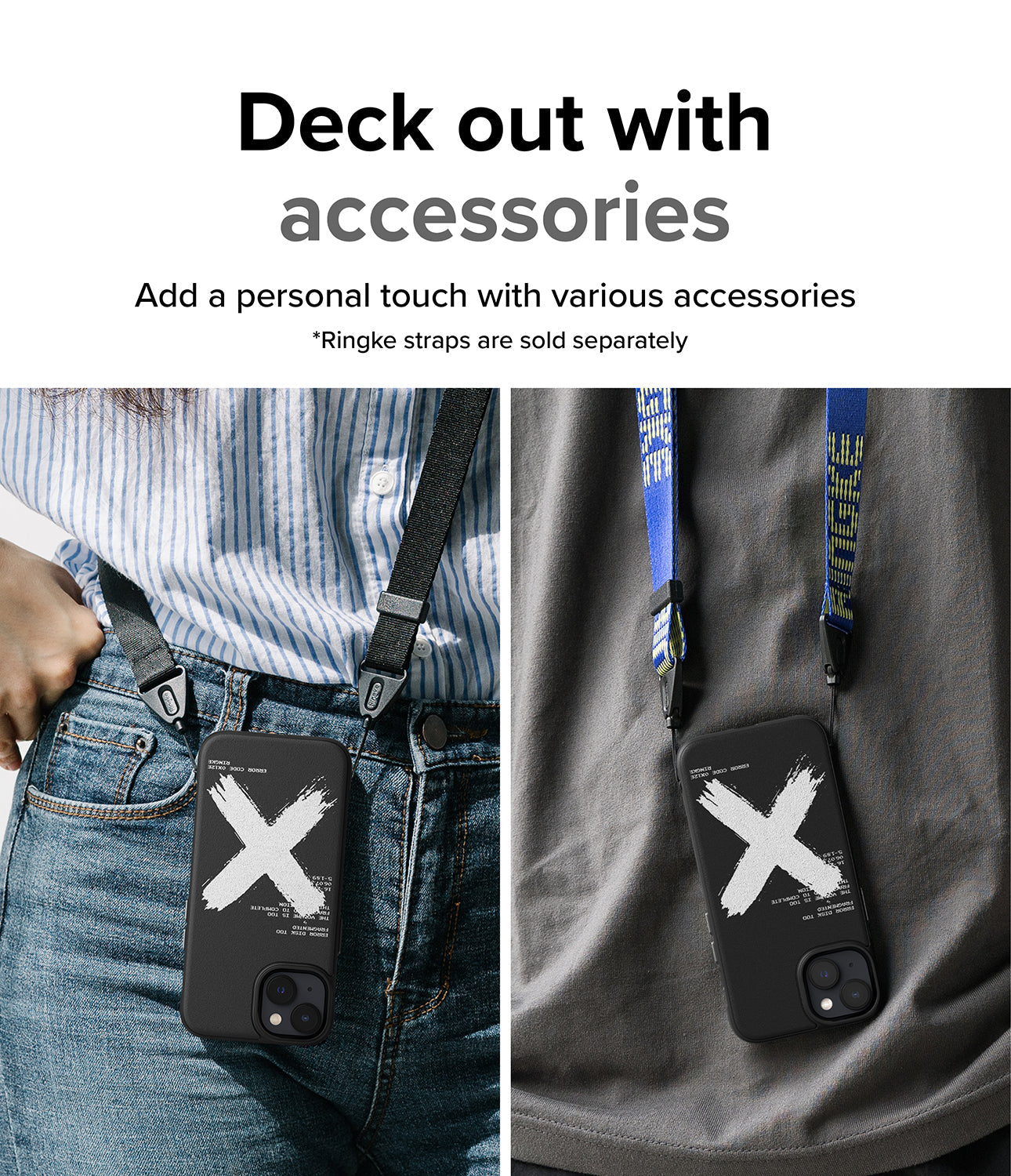 iPhone 14 Case | Onyx Design - X - Deck out with accessories. Add a personal touch with various accessories.