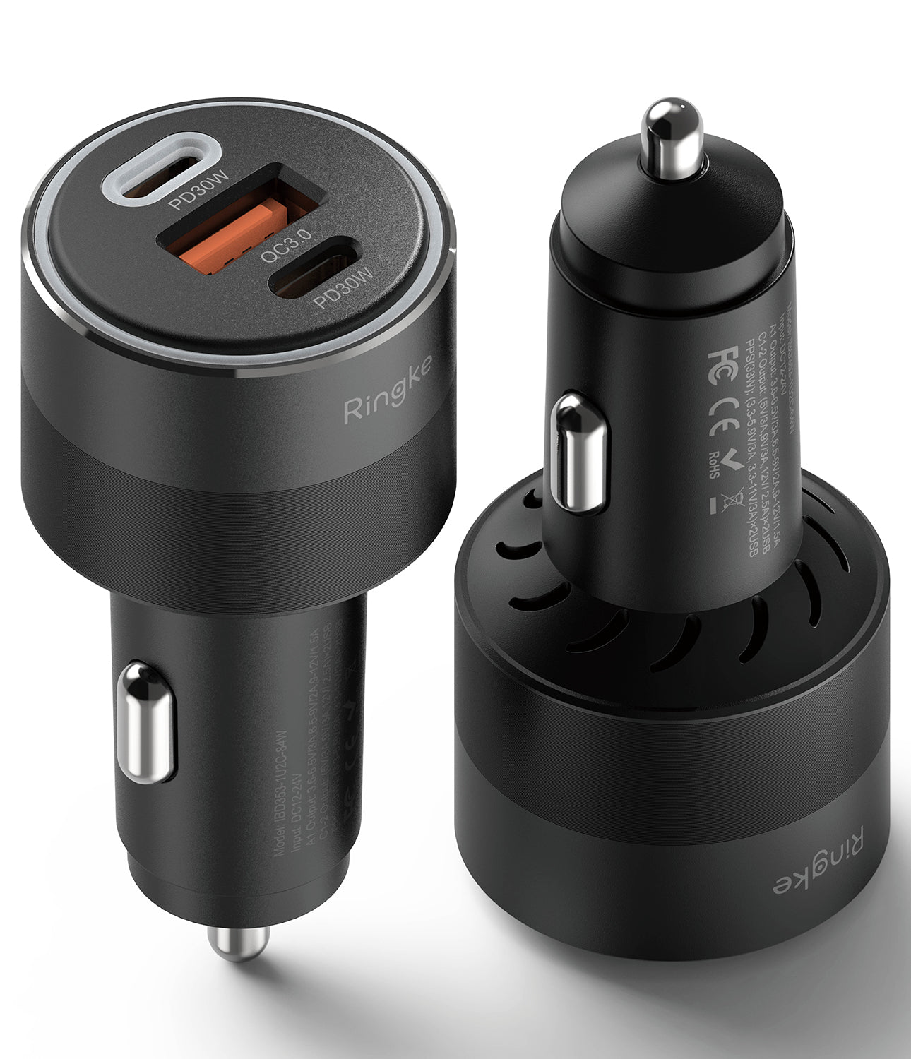 Ringke 3-Port Car Fast Charger