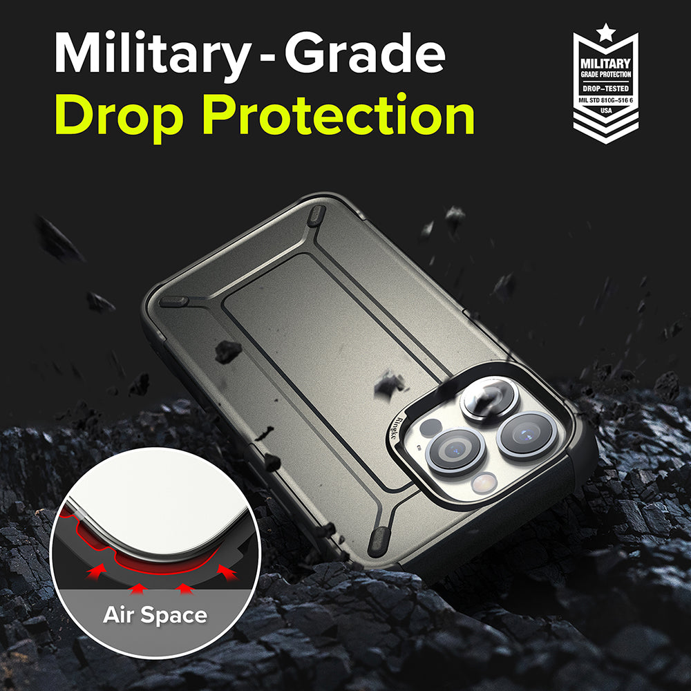 Military-grade drop protection