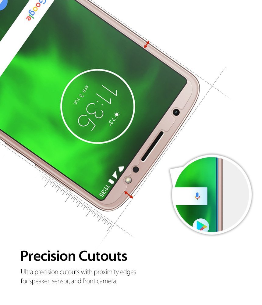 moto g6 invisible defender tempered glass screen protector