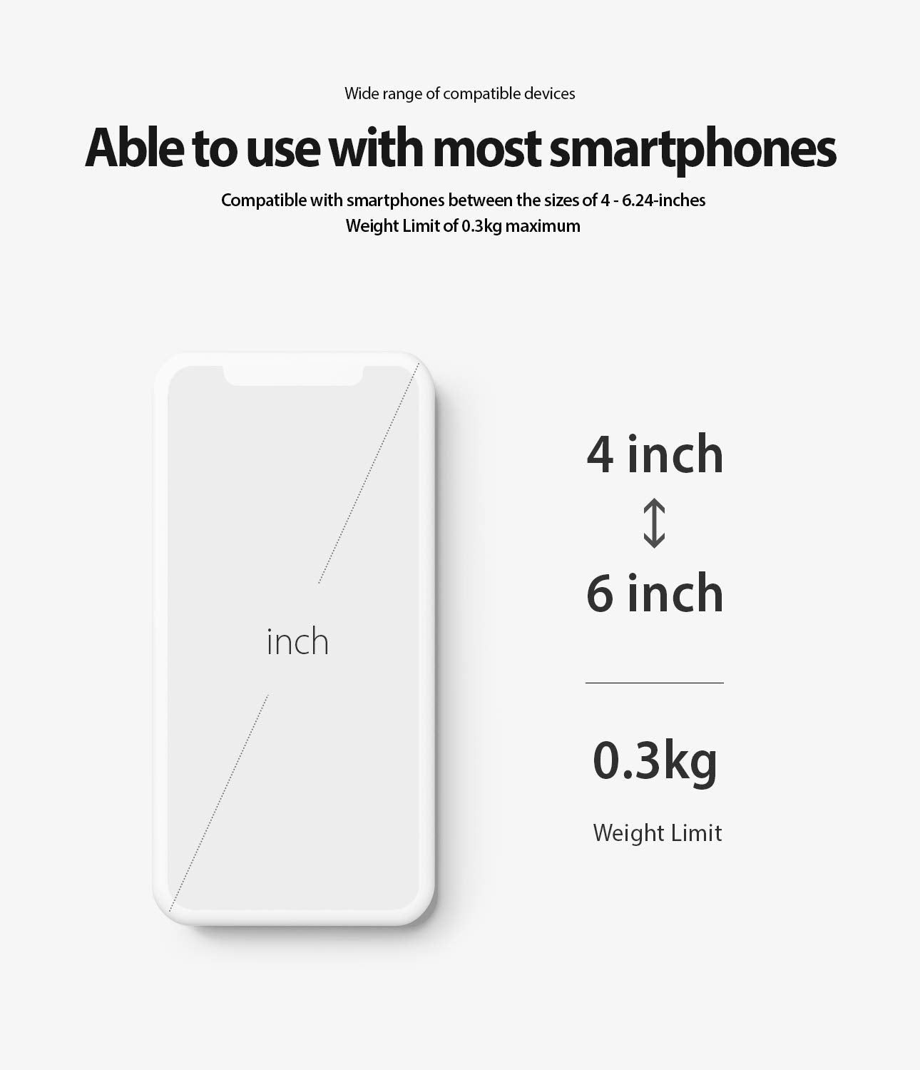 ringke spider grip bike mount with secure elastic bands - compatible with most smartphones