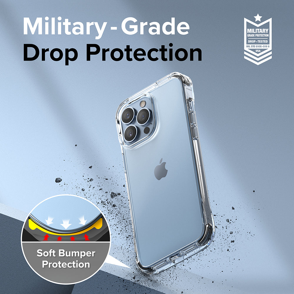 Military-grade drop protection