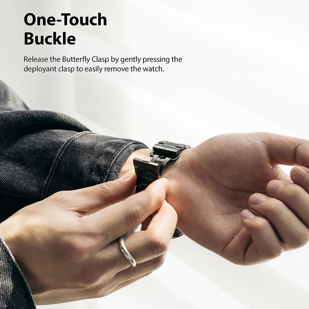 Apple Watch 49mm / 45mm / 44mm / 42mm | Metal One Band-One-Touch Buckle