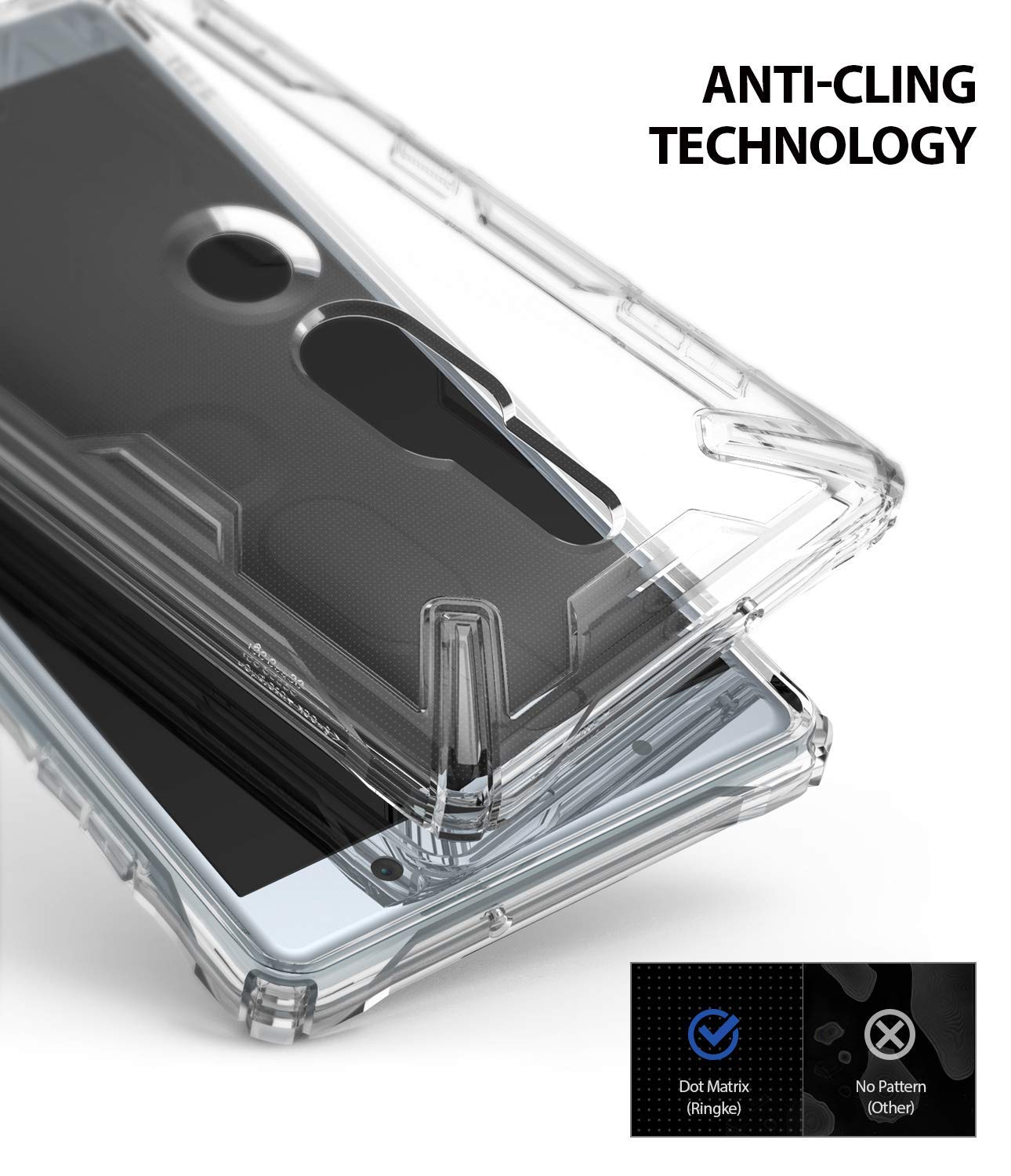 anti-cling technology to prevent rainbow effect