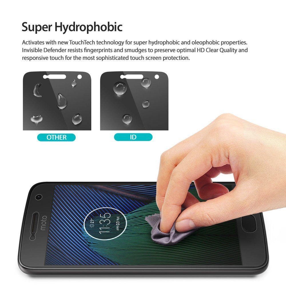 motorola moto g5 plus ringke invisible defender 4 pack hd clearness screen protector
