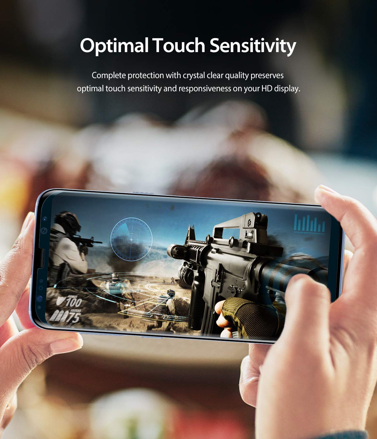 galaxy s8 dual easy full cover screen protector 2 pack