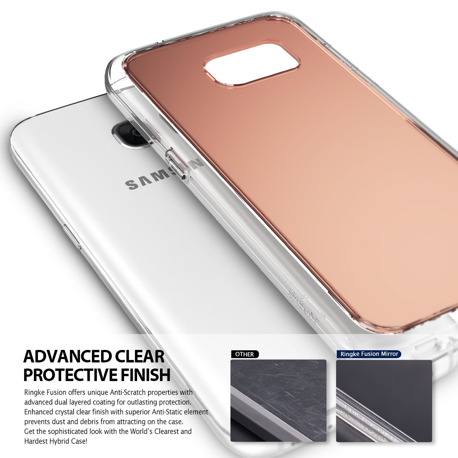 ringke mirror back cover case for galaxy s7