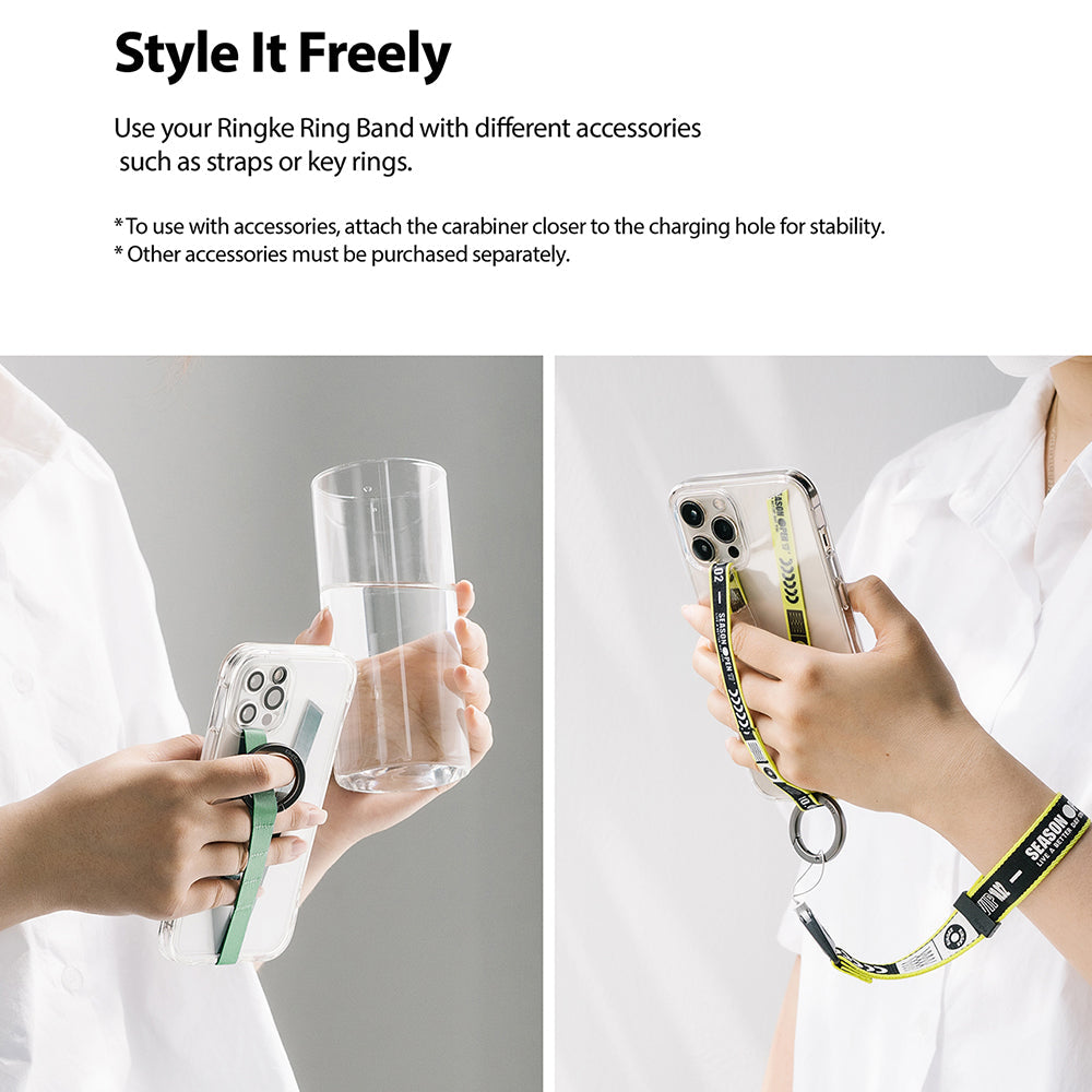 Use with straps or key rings