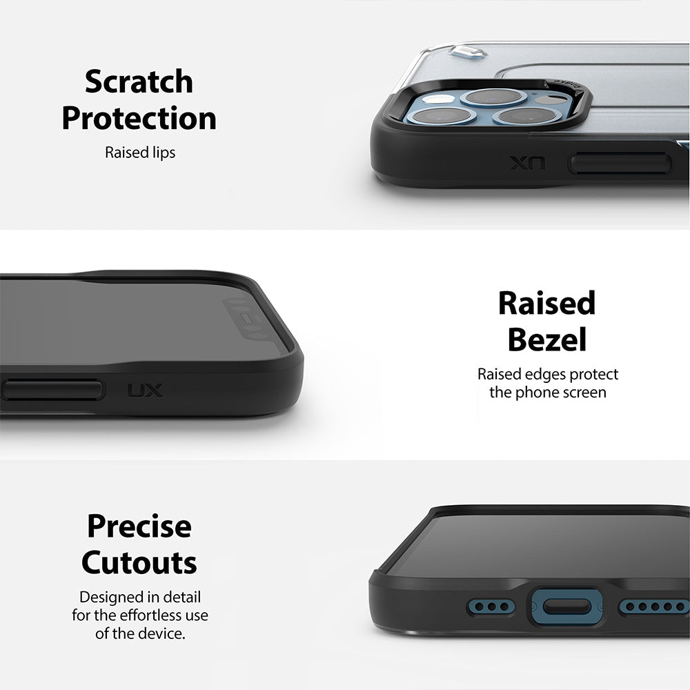 scratch protection with raised bezel