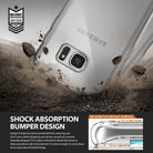 galaxy s7 edge fusionringke fusion clear transparent back tpu frame cover case for galaxy s7 edge