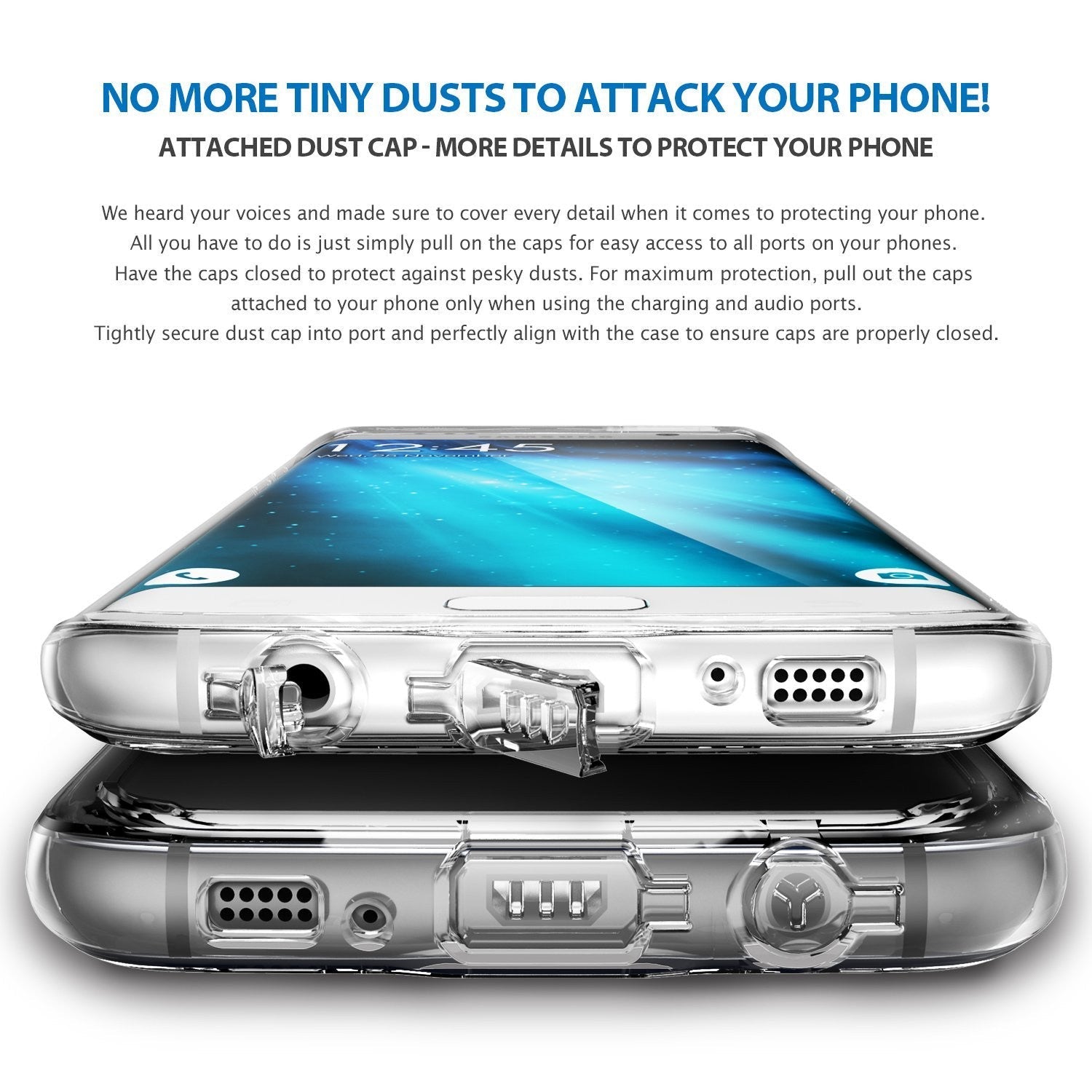 galaxy s7 edge fusionringke fusion clear transparent back tpu frame cover case for galaxy s7 edge