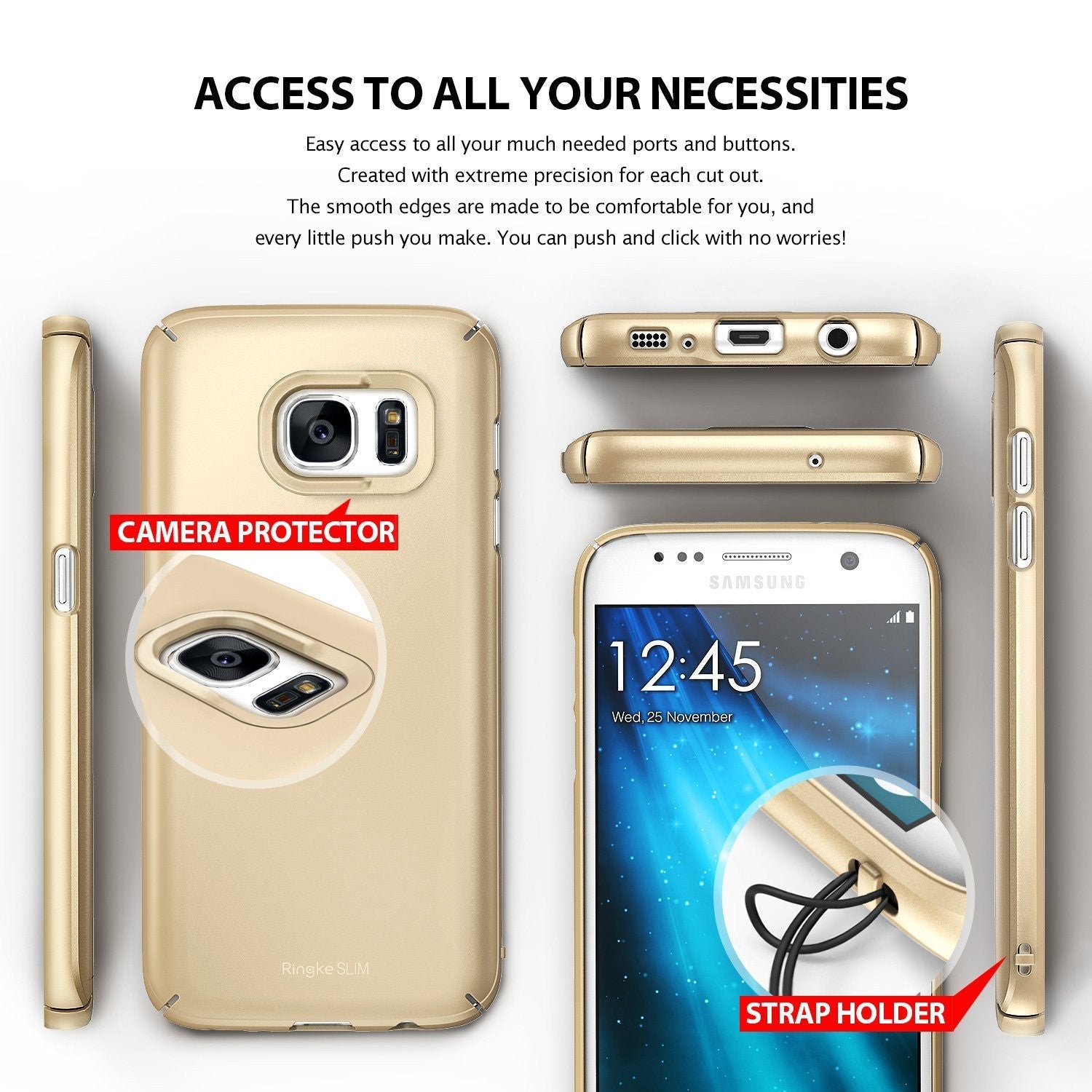 ringke slim premium pc hard cover case for galaxy s7