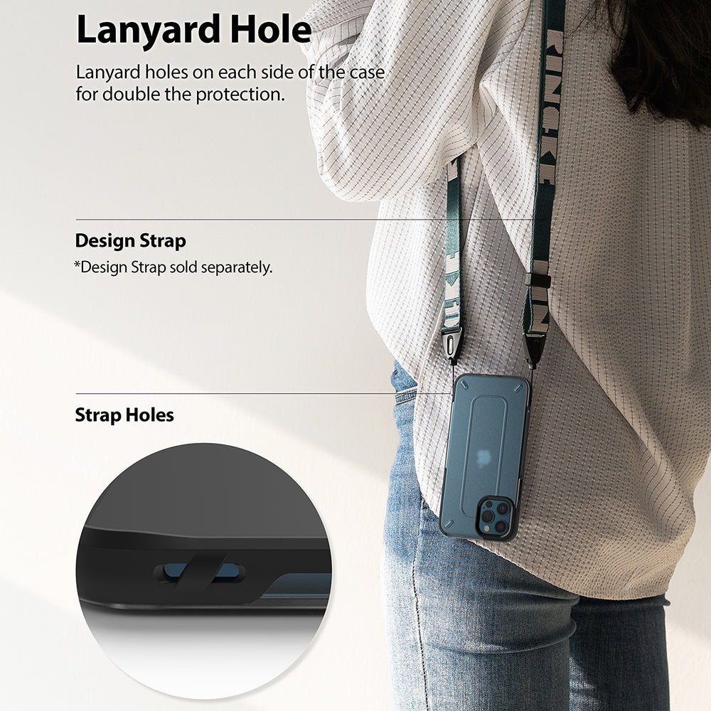 lanyard holes on each side of the case for double the protection