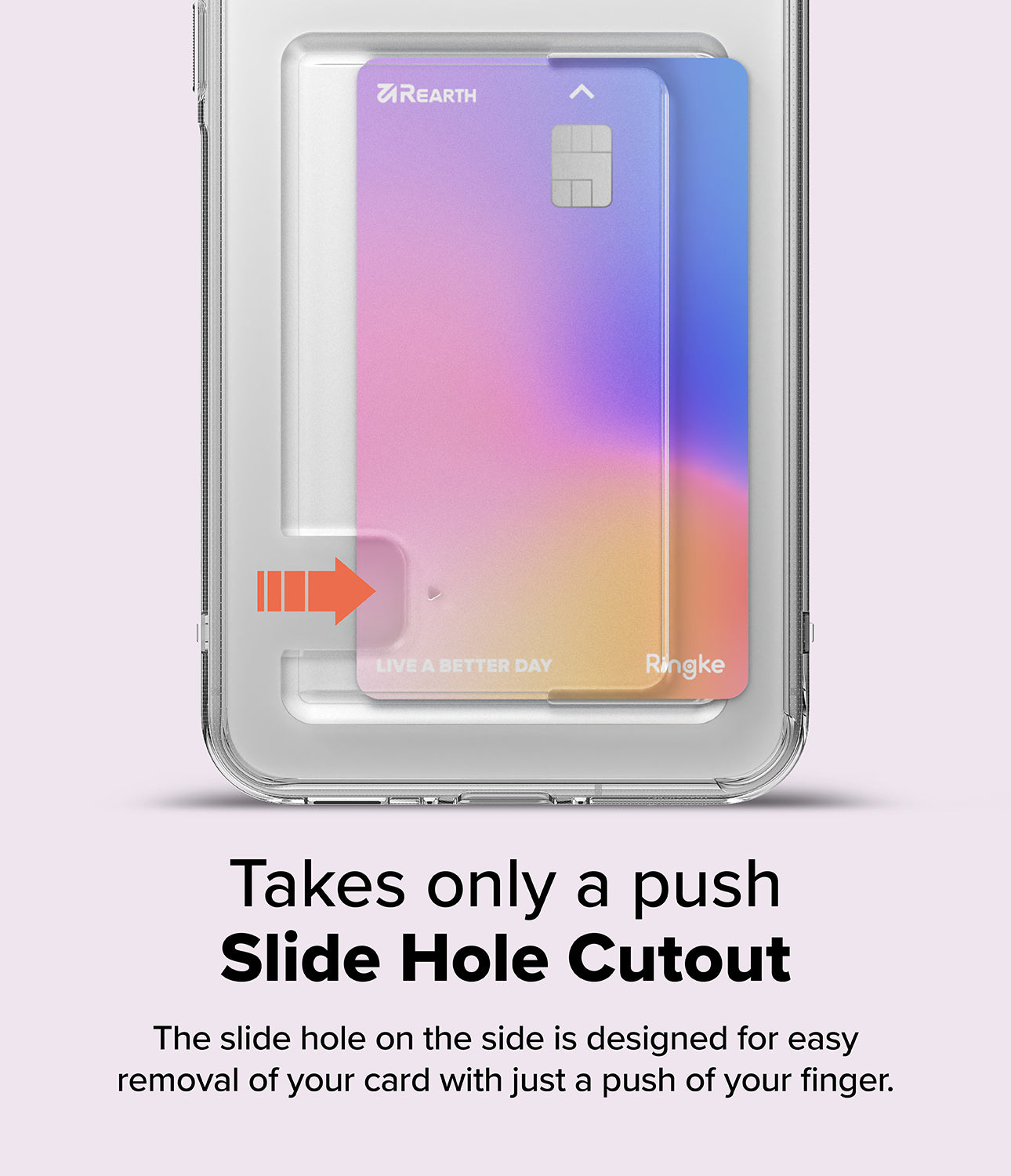 Takes only a Push Slide Hole Cutout