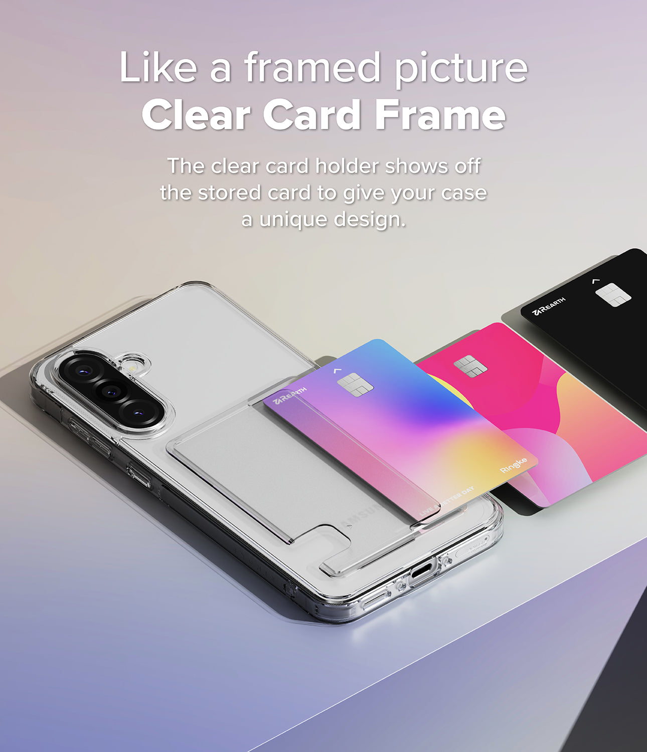 Like a framed picture Clear Card Frame