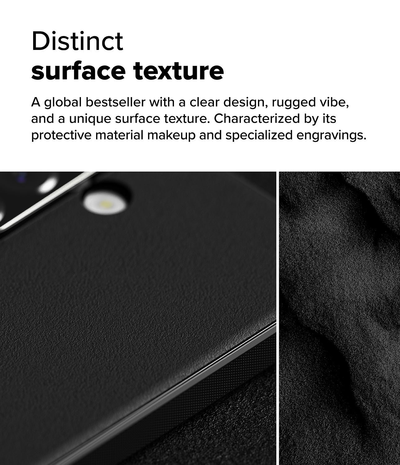 Distinct surface texture