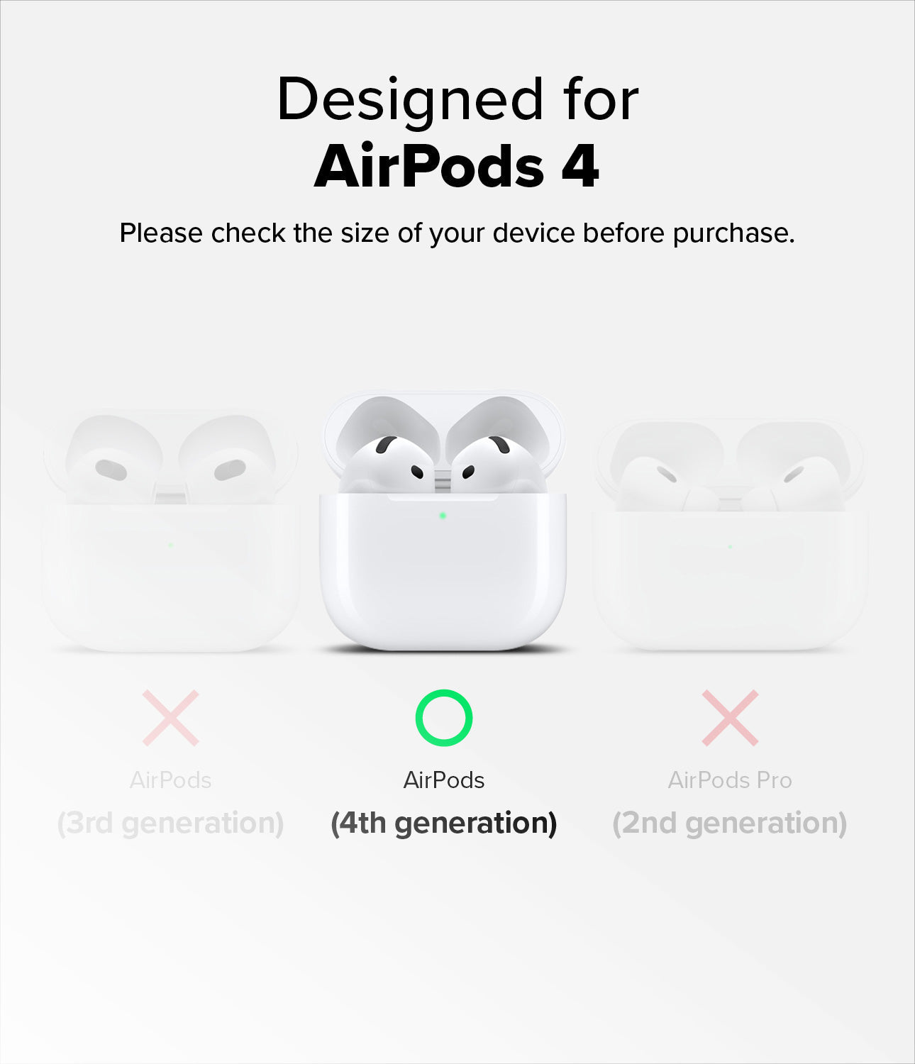 Compatibility - Designed for AirPods 4