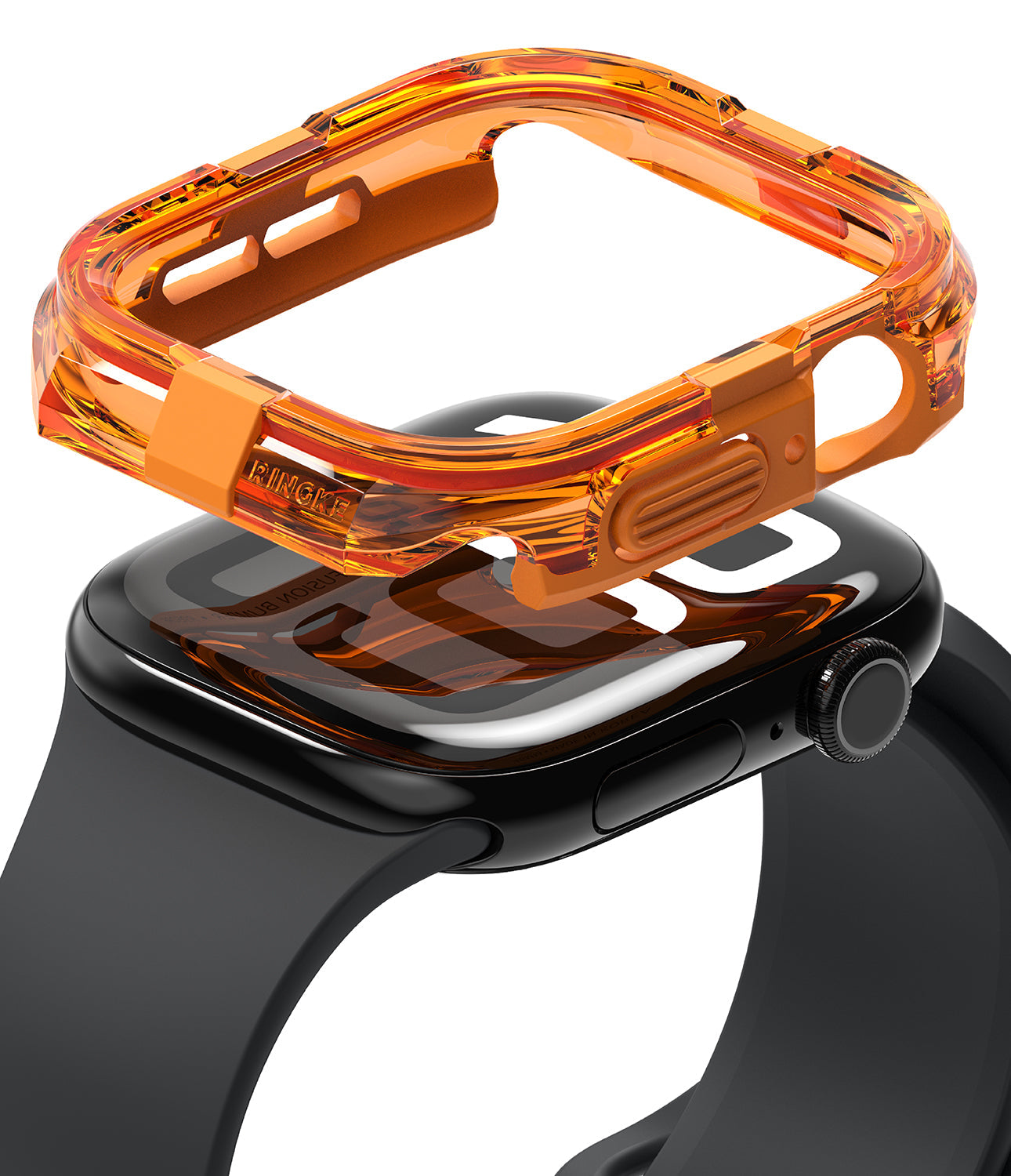 Apple Watch 10 (46mm) Case | Fusion Bumper - Neon Orange