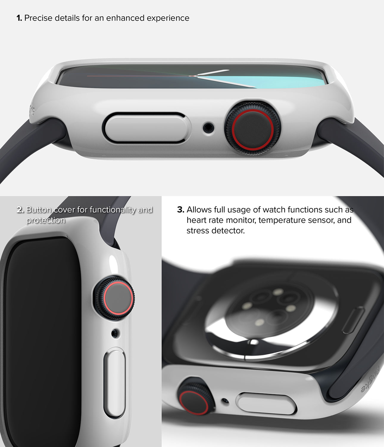 Detailed Design - Precise details, Button cover, usage of watch functions