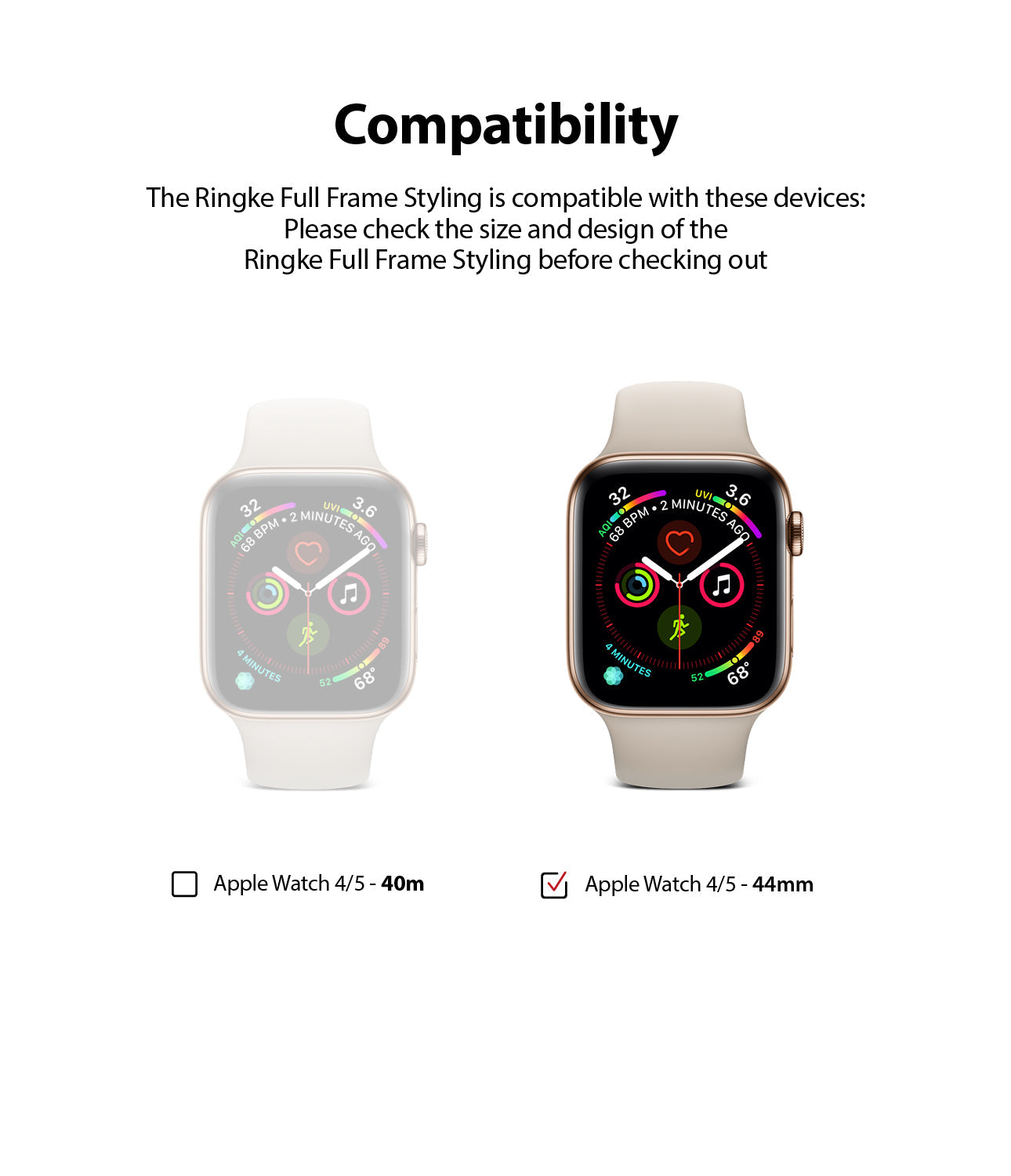 compatible with apple watch 4/5 44mm