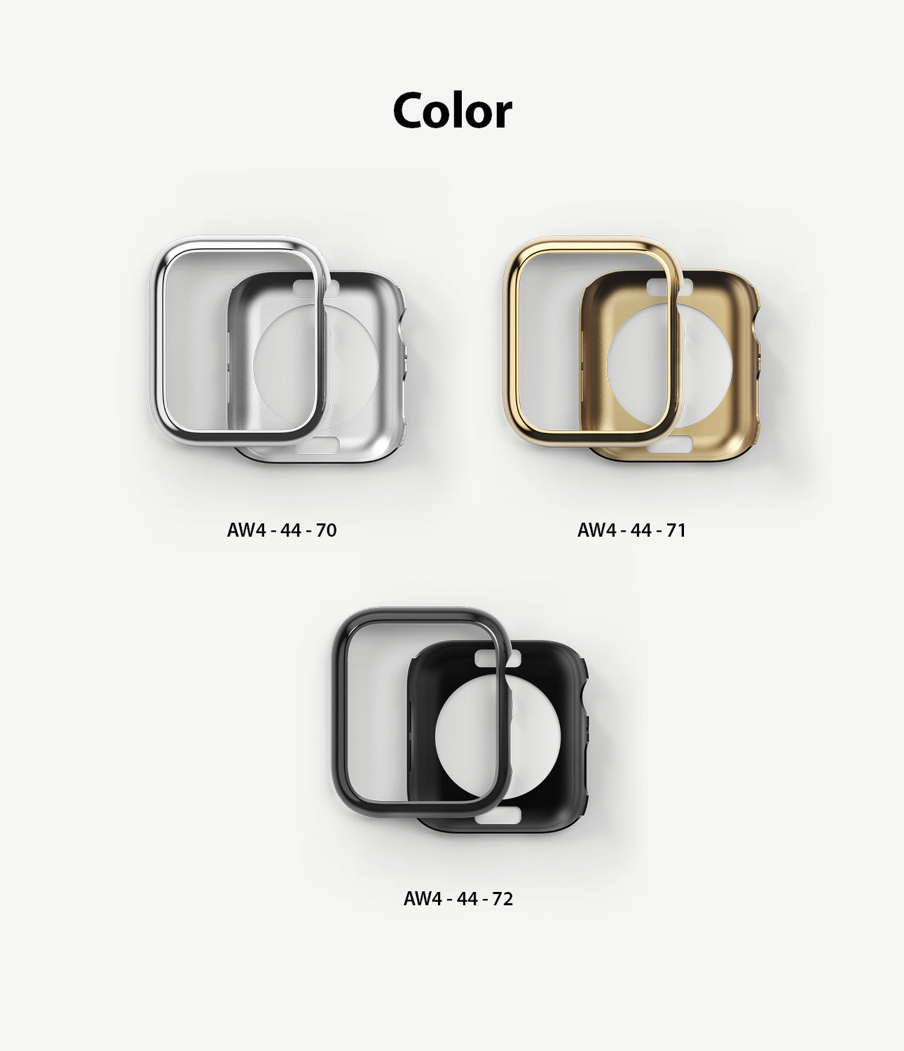 available in three colors : silver / gold / black