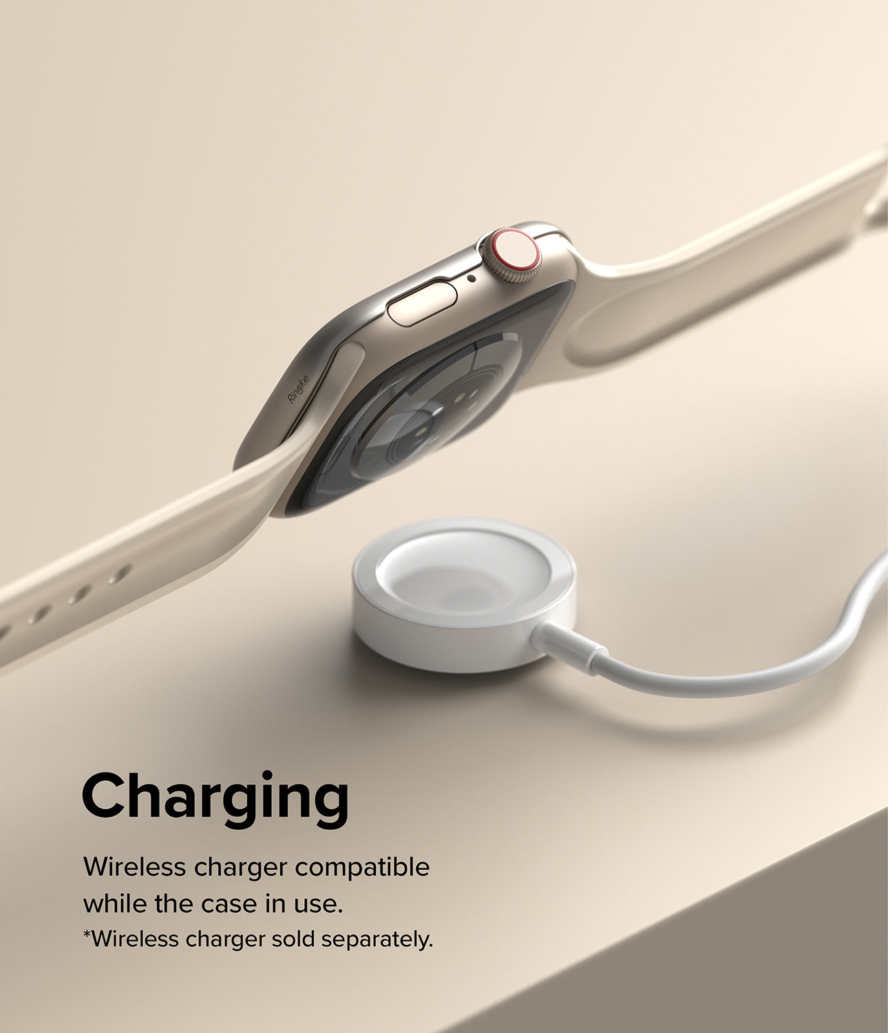 Apple Watch Series 41mm | Ringke Bezel Styling - Silver (41-09)-Charging