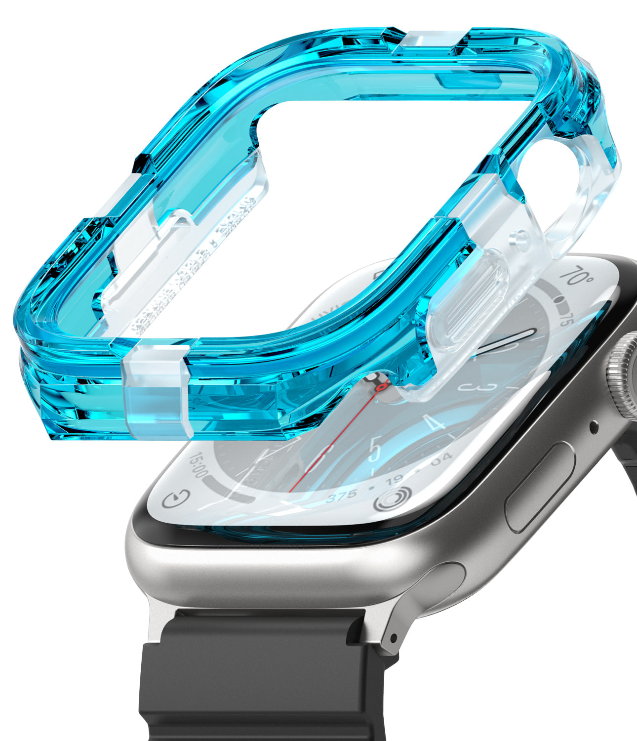 Apple Watch Series (45mm / 44mm) Case | Fusion Bumper-Neon Blue