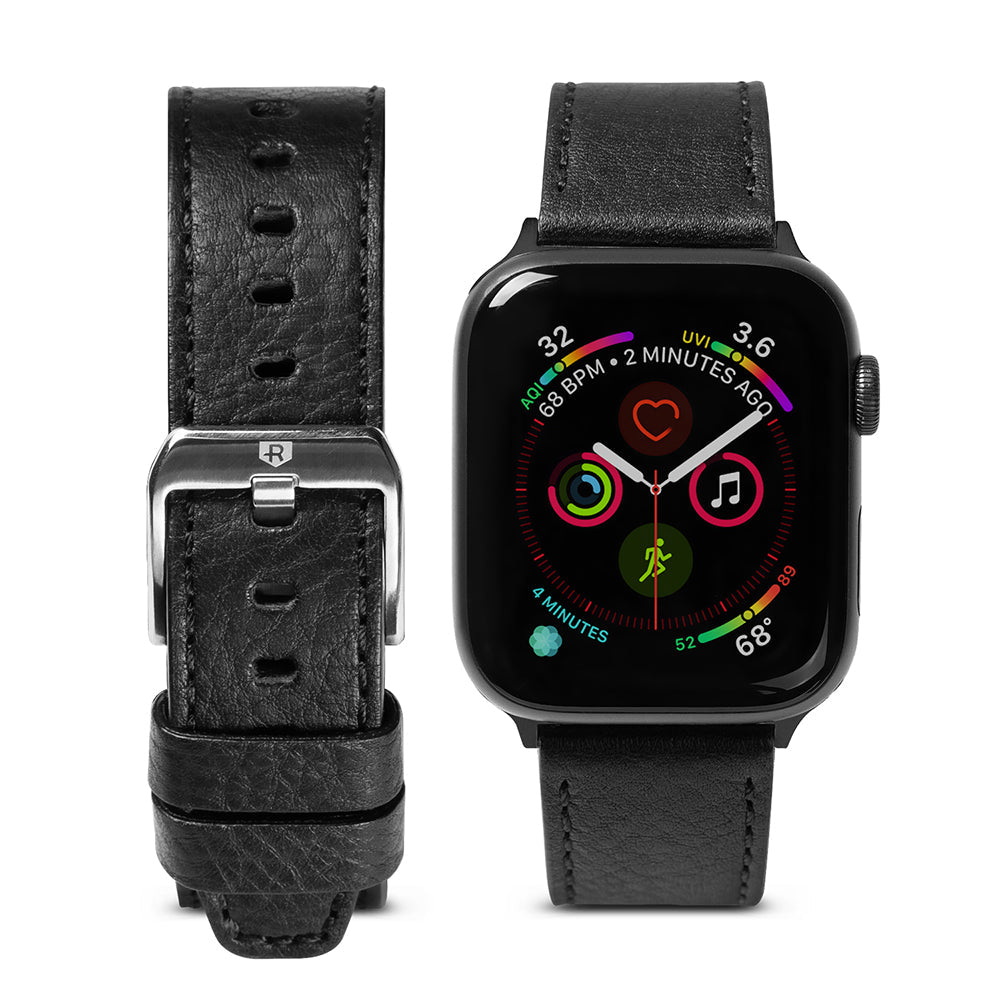 ringke leather one band for apple watch 38mm / 40mm - black