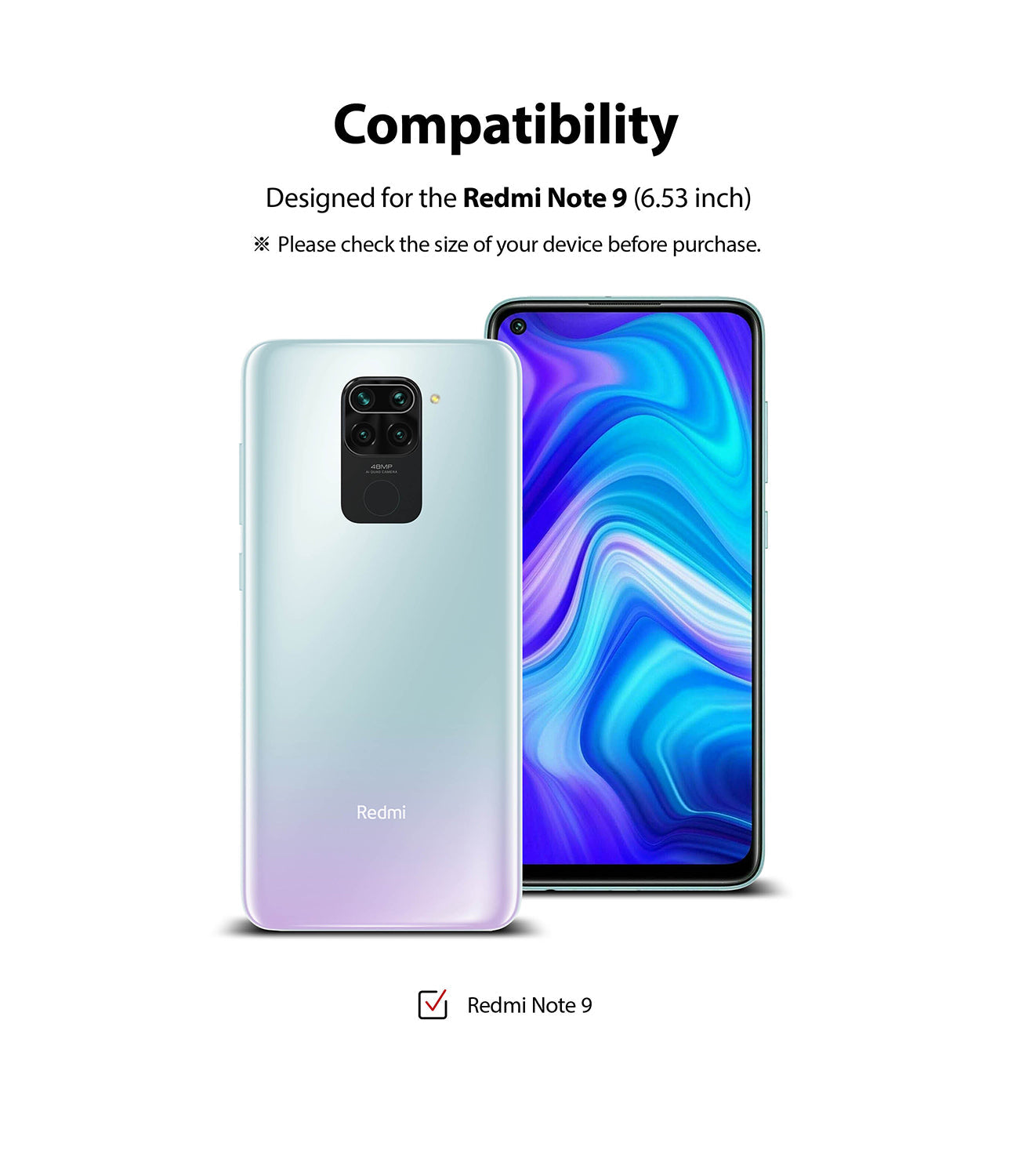 only compatible with xiaomi redmi note 9