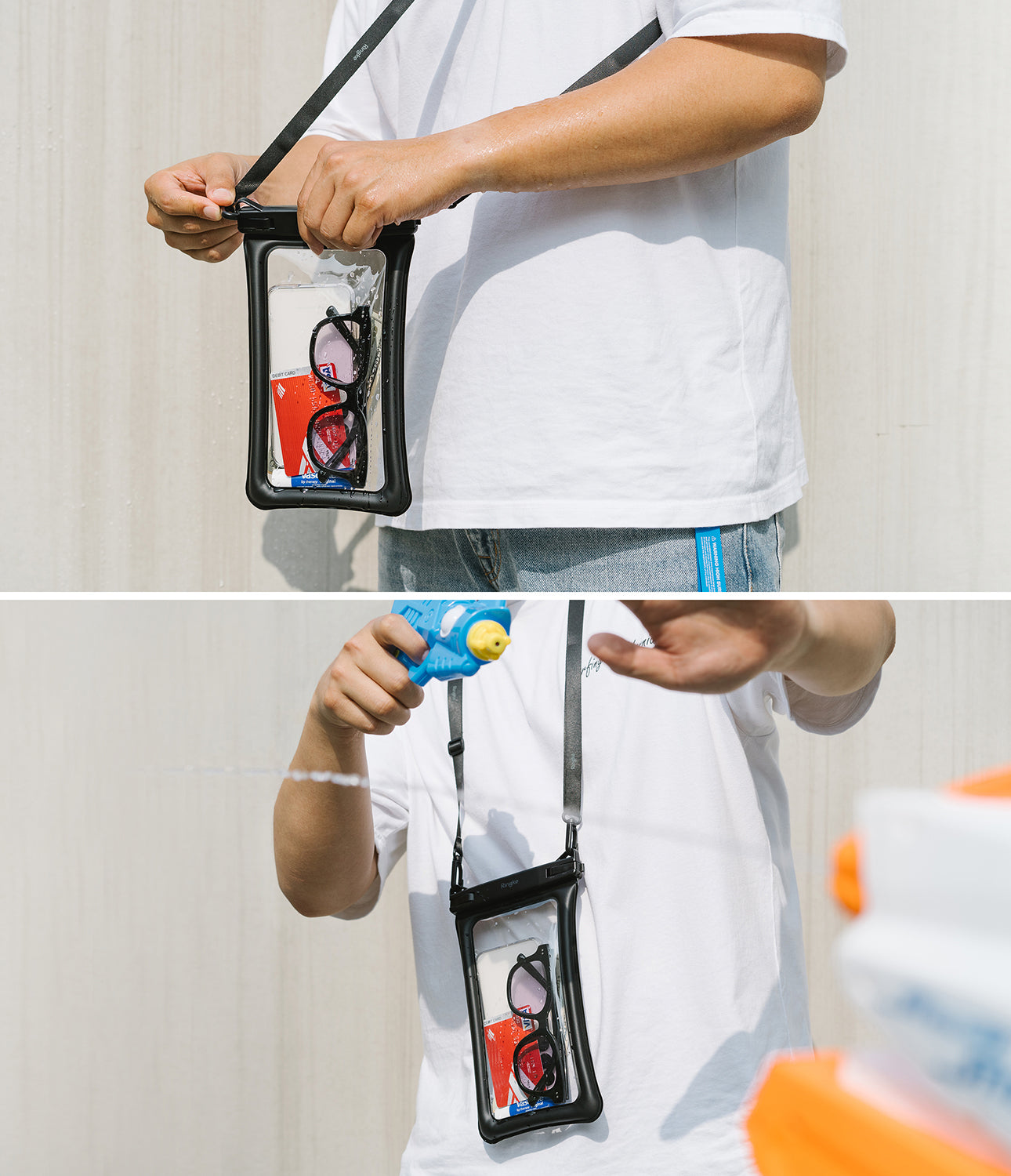 Ringke Waterproof Pouch Case | Floating - One Touch Lock - Floating Air Pockets - Large storage capacity