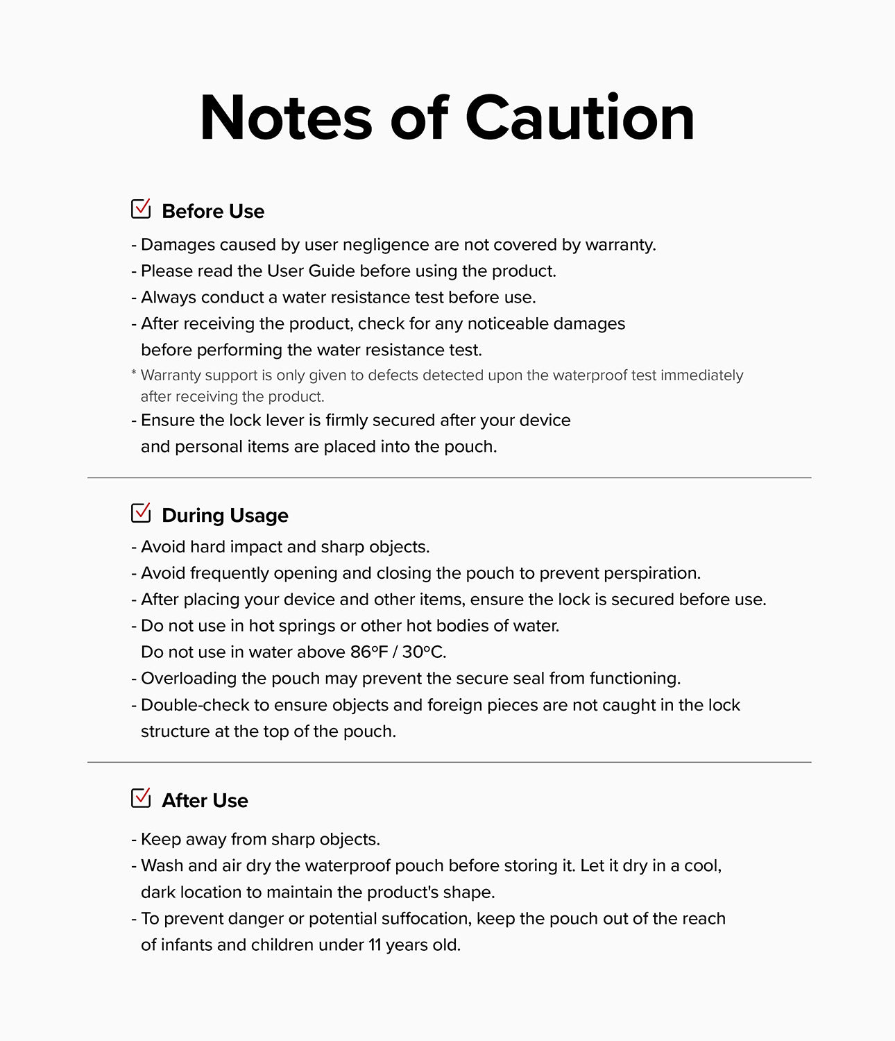 Ringke Waterproof Pouch Case | Floating - One Touch Lock - Floating Air Pockets - Large storage capacity