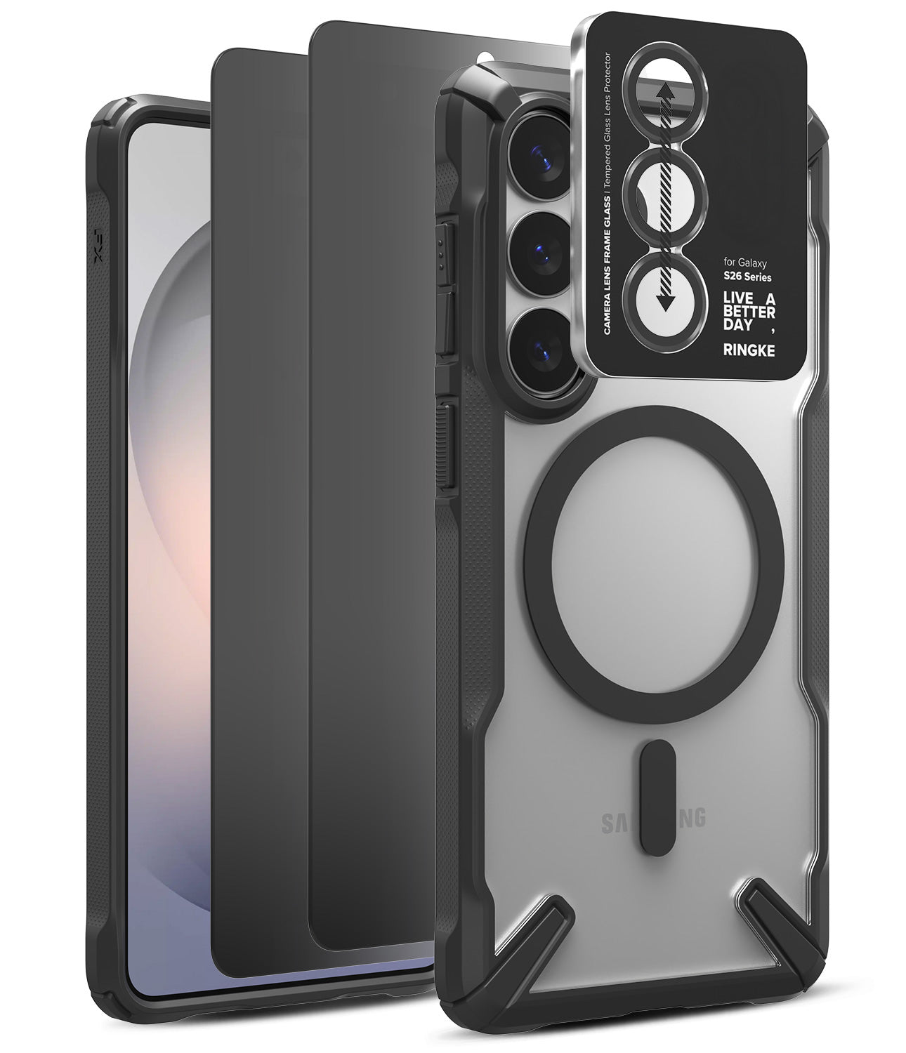 group-+ Privacy Screen Protector & Camera Lens Frame Glass (2P)