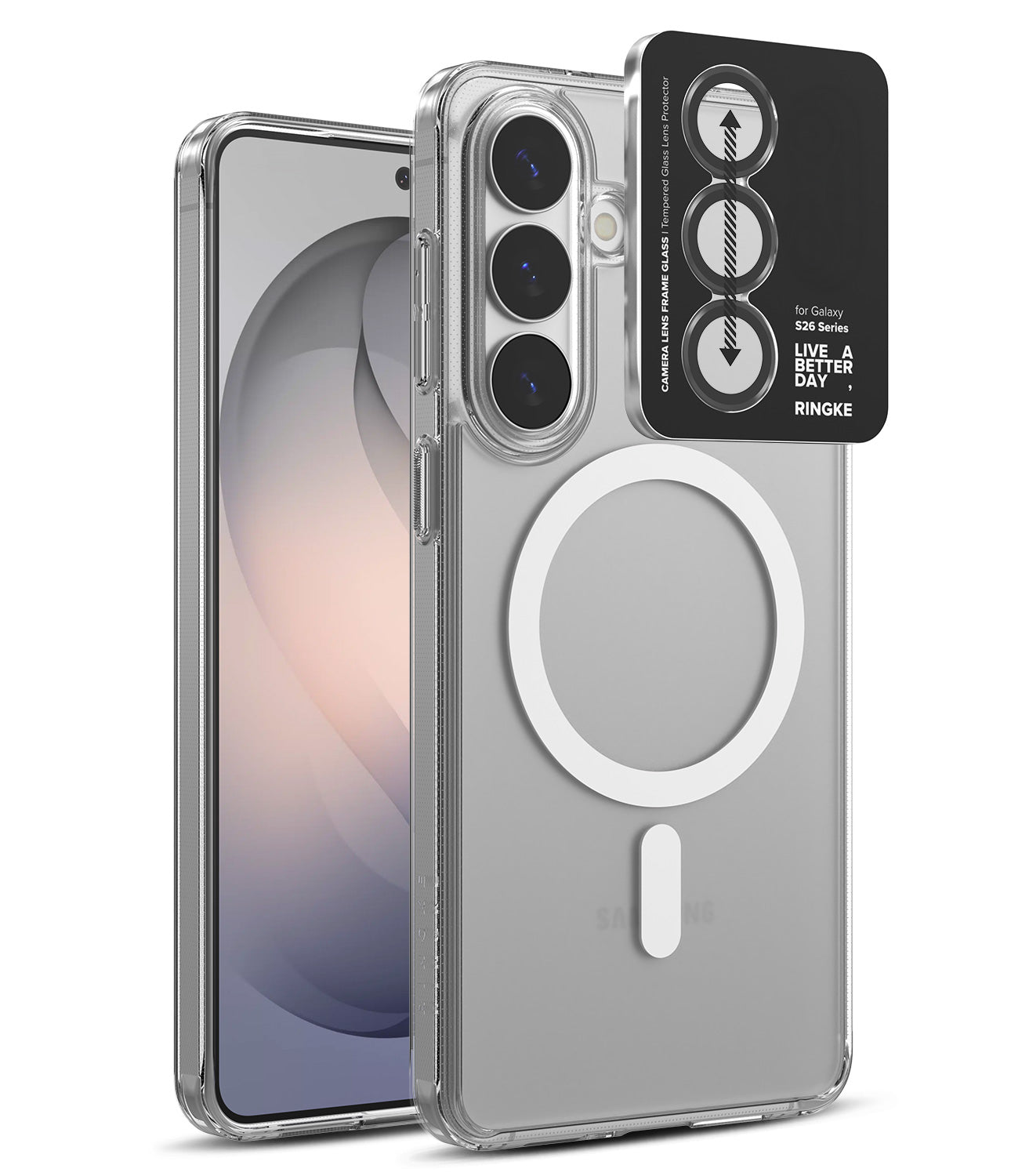 group-Matte Clear / + Camera Lens Frame Glass (2P)