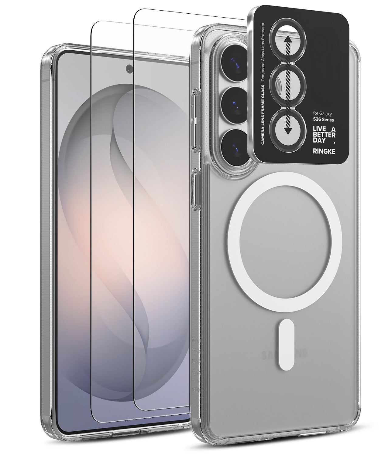 group-Matte Clear / + Screen Protector & Camera Lens Frame Glass (2P)