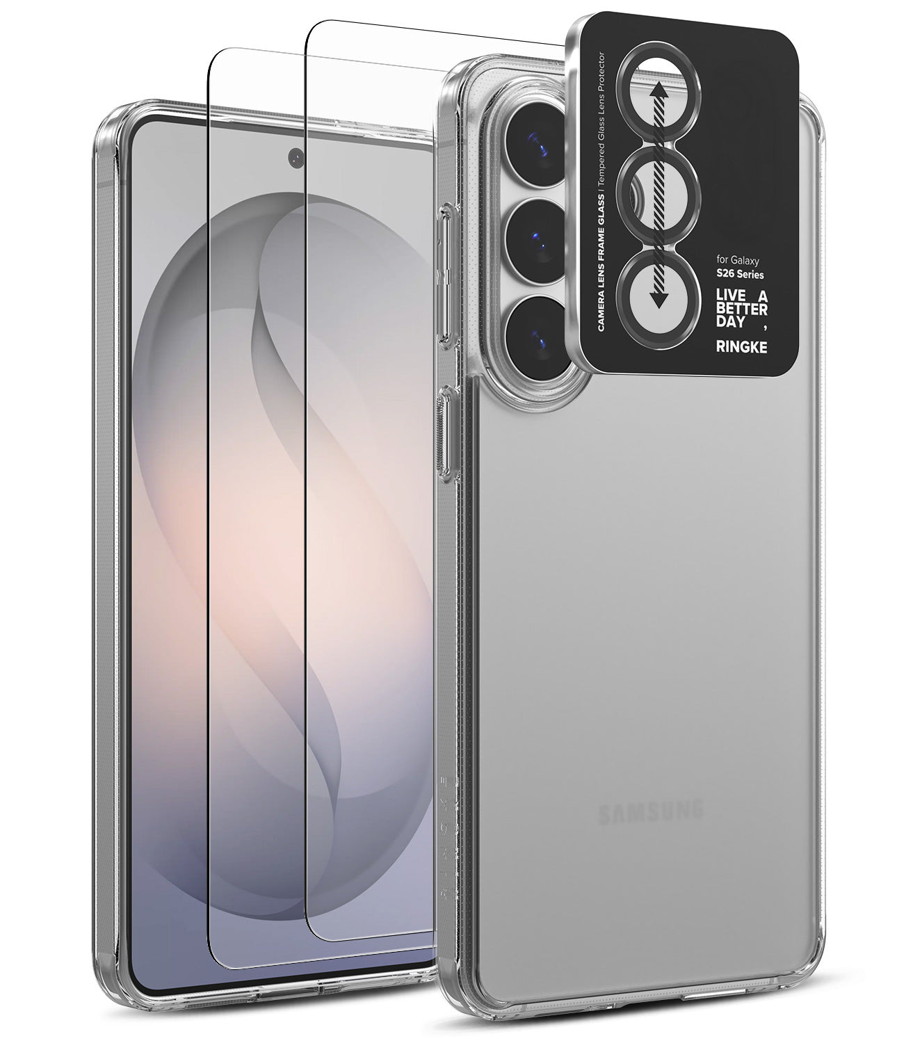 group-Matte Clear / + Screen Protector & Camera Lens Frame Glass (2P)