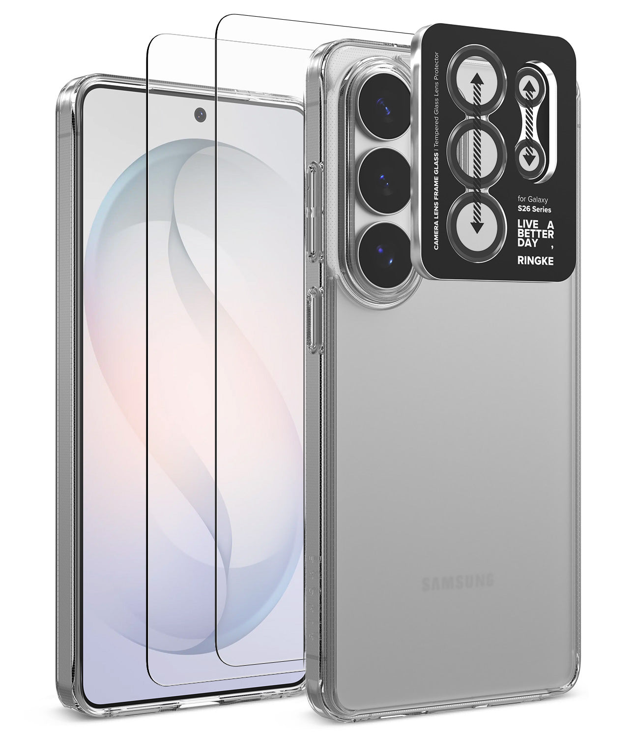 group-Matte Clear / + Screen Protector & Camera Lens Frame Glass (2P)