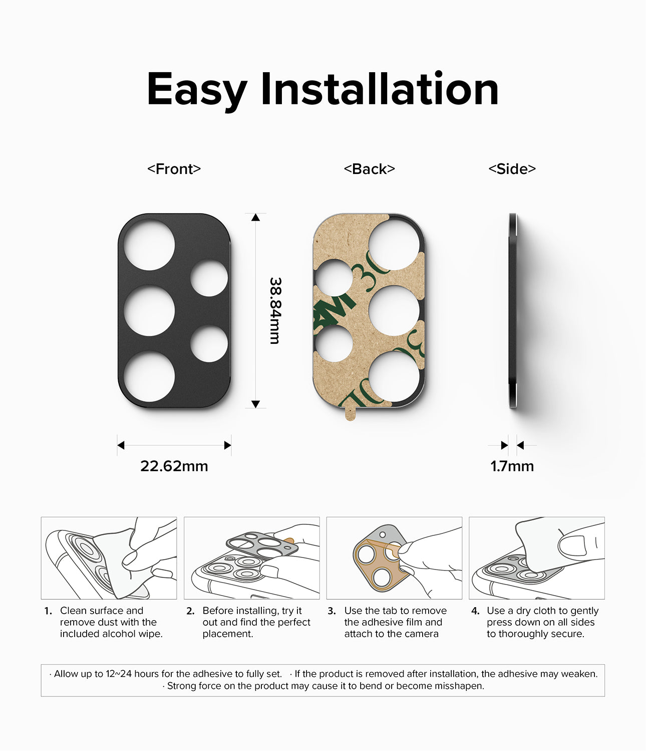 Galaxy A13 4G(LTE) | Camera Styling - Two white blister packages showing Ringke camera protector and screen protector.