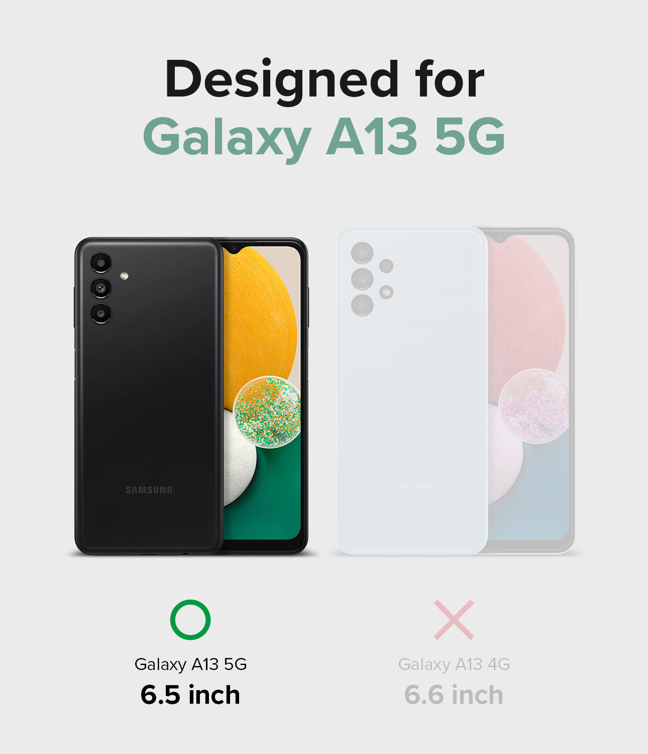 Galaxy A13 5G Case | Fusion | Clear / Matte Clear