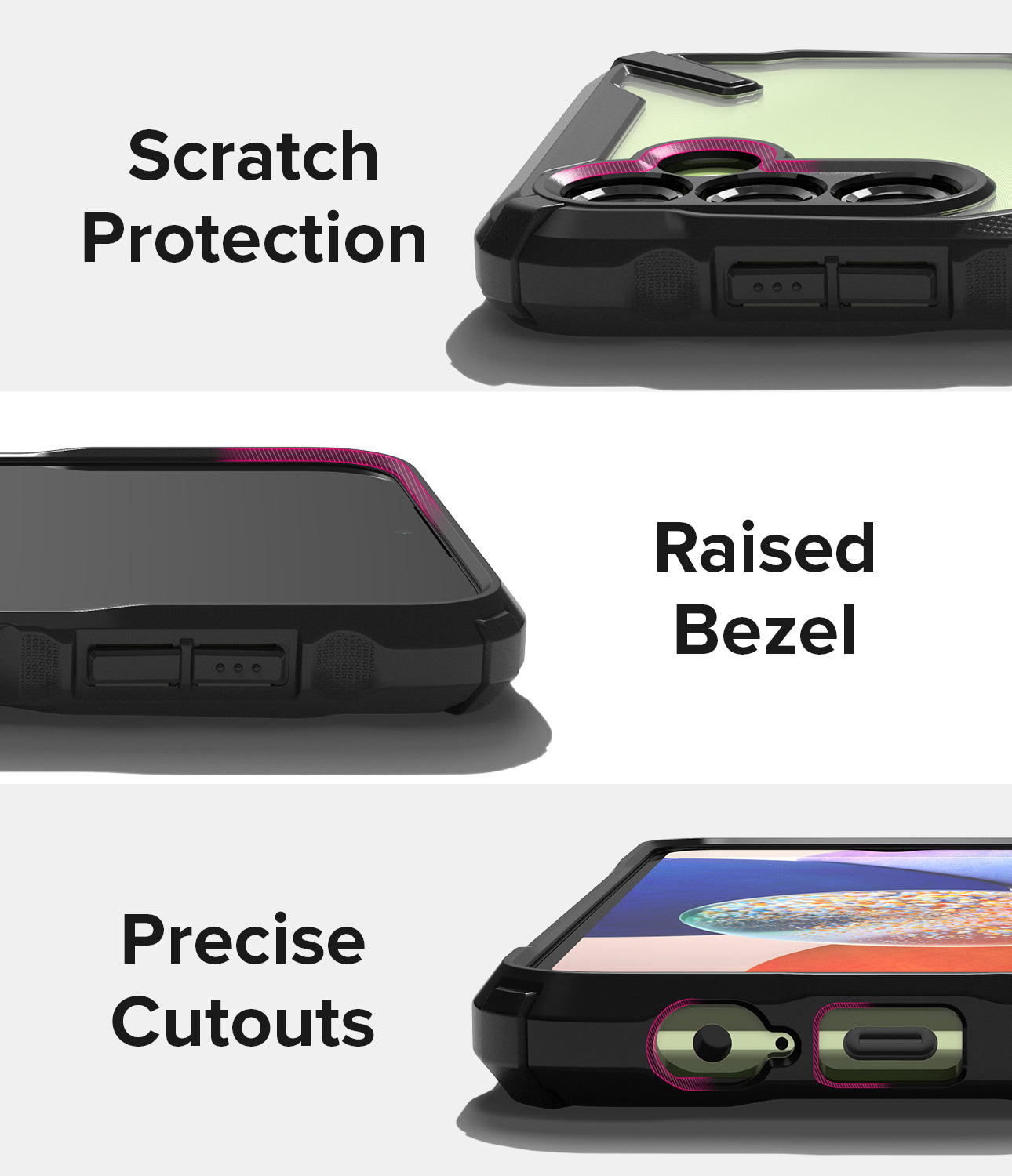 Scratch Protection l Raised Bezel l Precise Cutouts