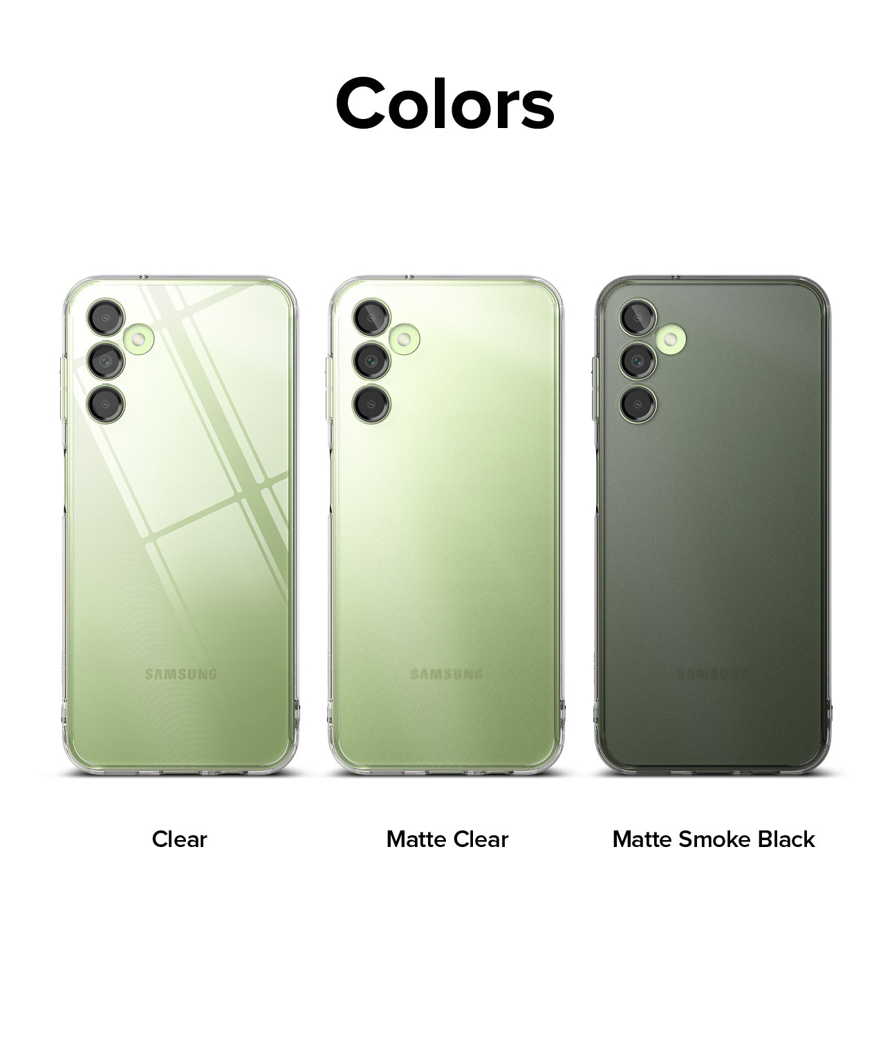 Colors l Clear / Matte Clear / Matte Smoke Black