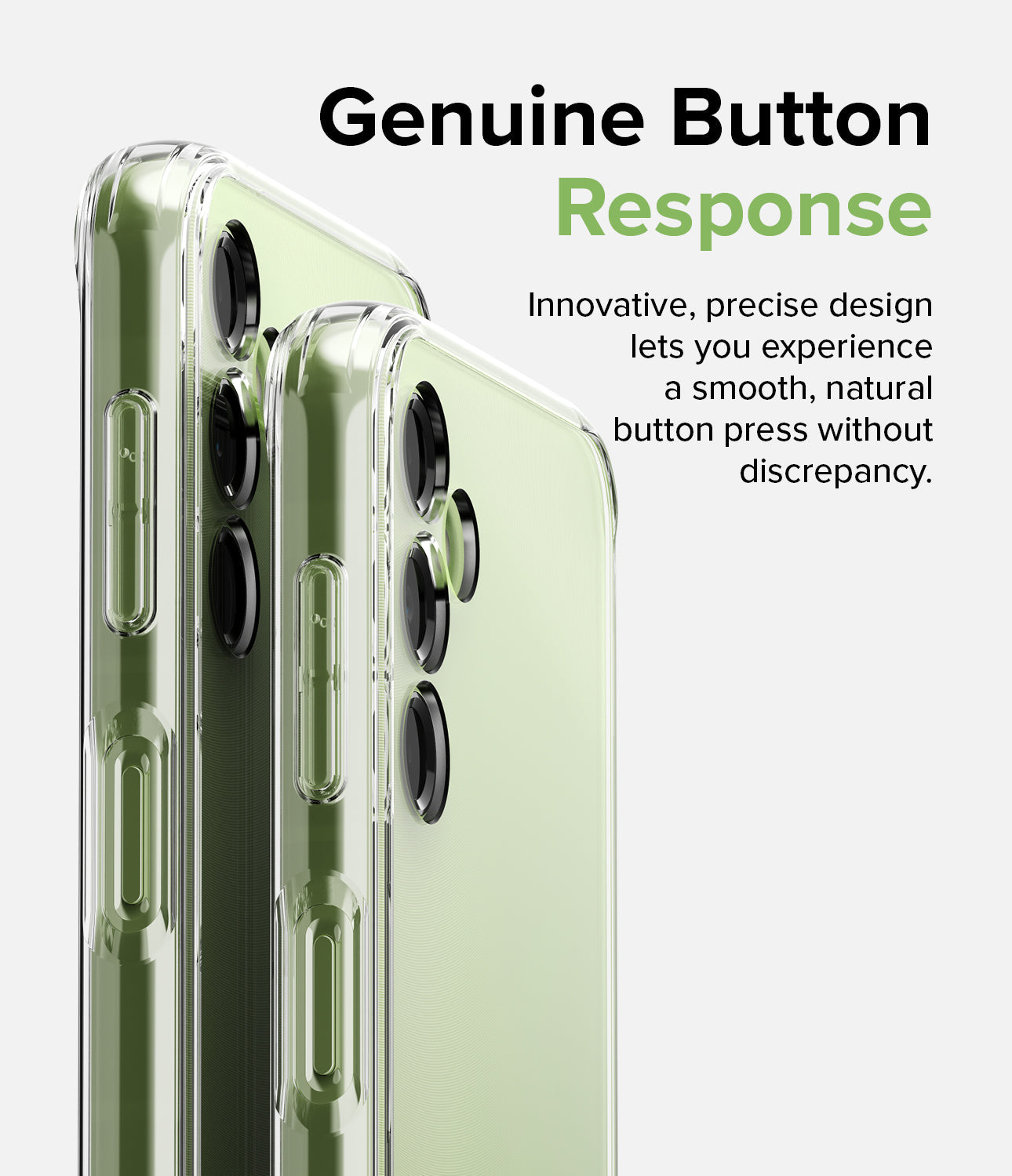 Genuine Button Response l Innovative, Precise design lets you experience a smooth, natural button press without discrepancy.