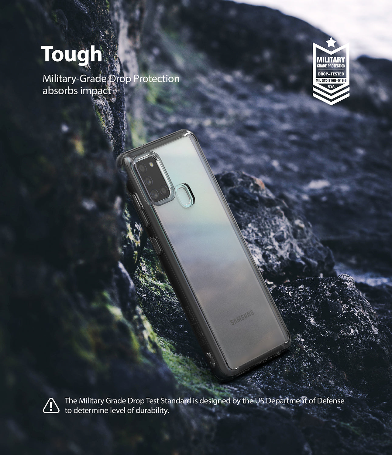 military grade drop protection absorbs impact