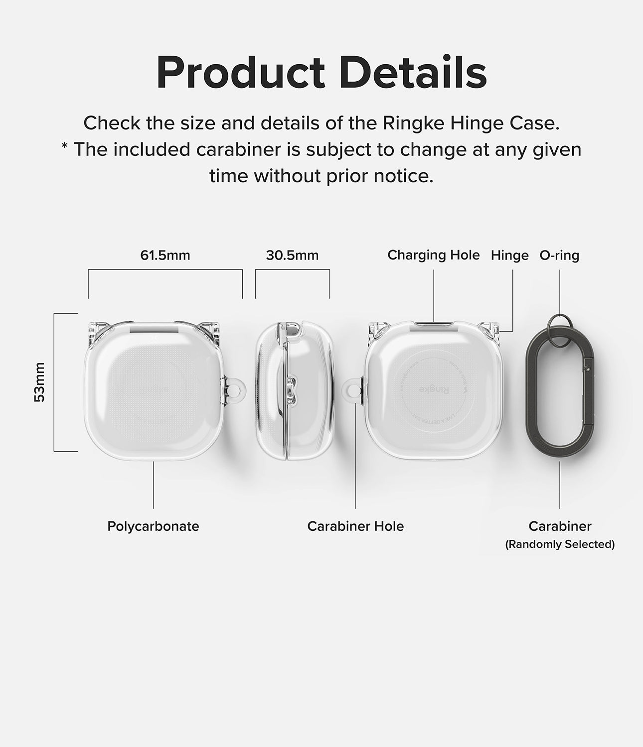 Galaxy Buds FE / 2 Pro / Buds 2 / Galaxy Buds Pro / Live Case | Hinge - Product Details