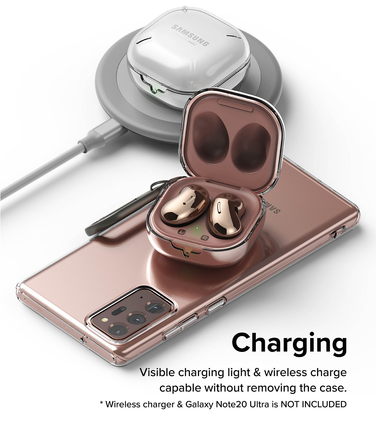 Galaxy Buds FE / 2 Pro / Buds 2 / Galaxy Buds Pro / Live Case | Slim-X - Wireless Charging Compatible