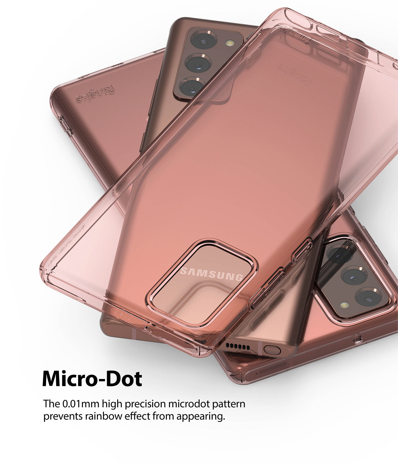 the 0.01mm high precision microdot pattern prevents rainbow effect from apprearing