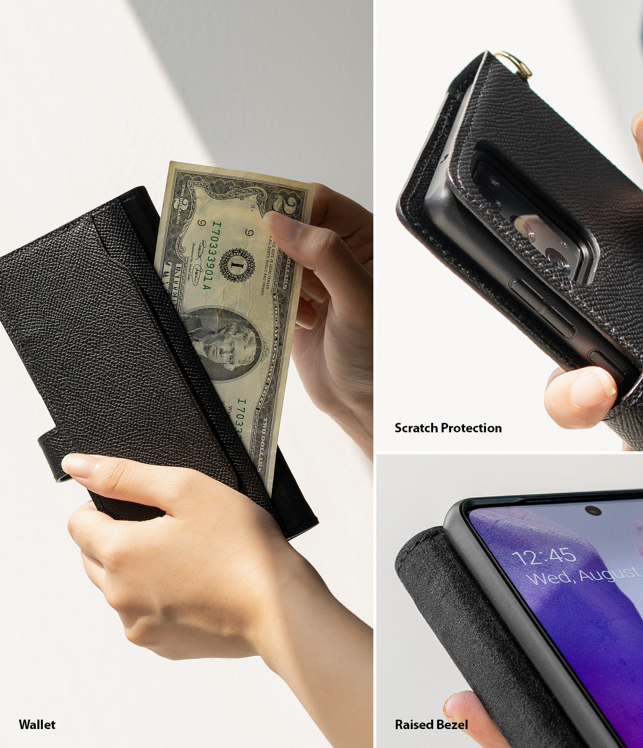 wallet / scartch protection / raised bezel