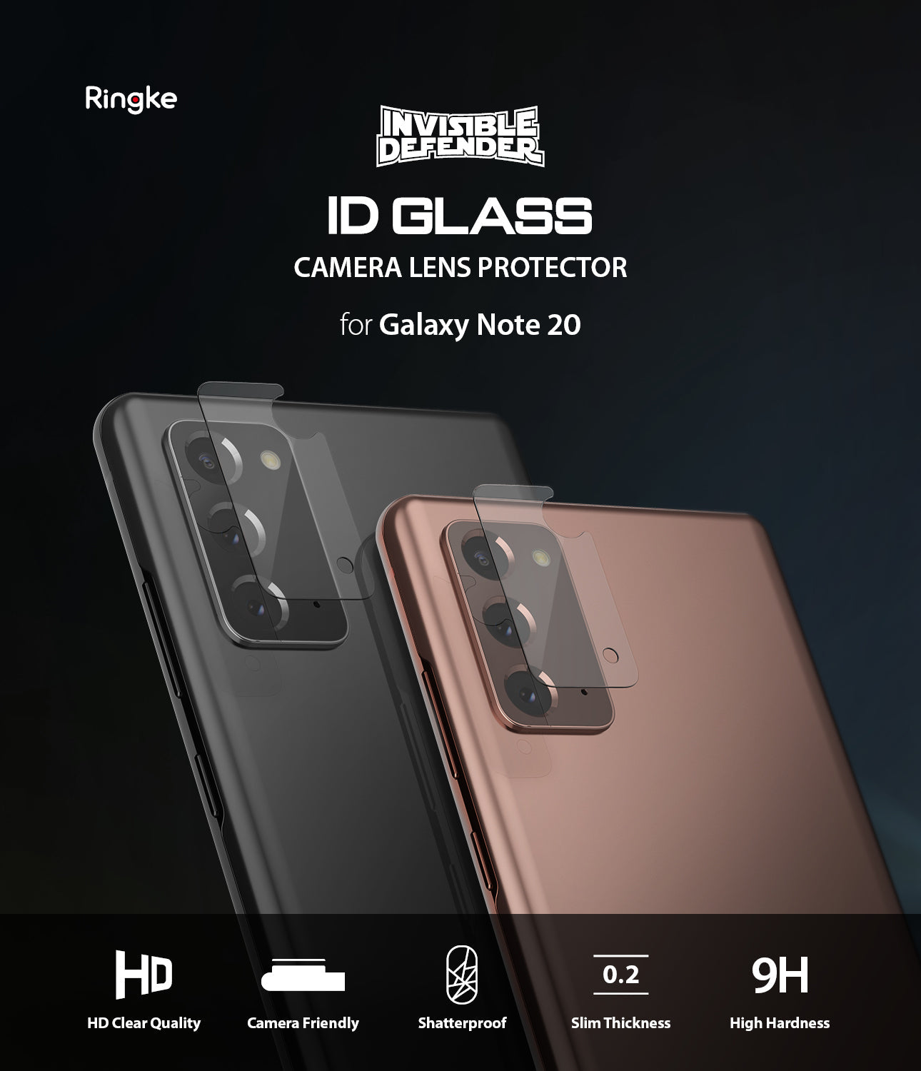 Galaxy Note 20 Camera Protector | Invisible Defender Glass - Ringke Official Store