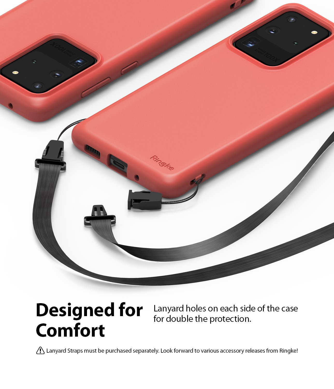 Galaxy S20 Ultra Case ringke Air-S, lanyard holes, designed for comfort
