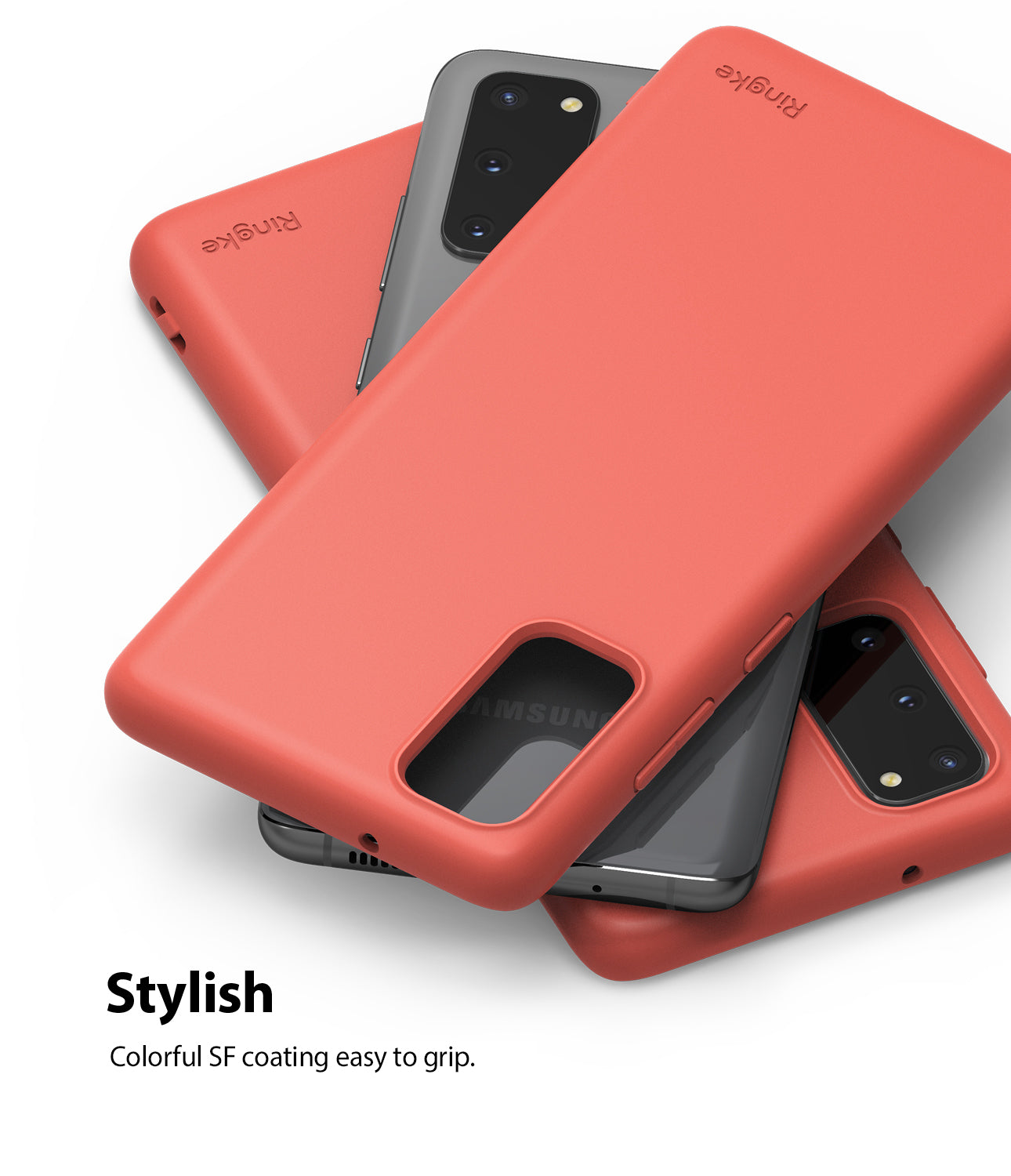 ringke galaxy s20 air-s case 5G, Coral, Lavender Gray, Pink Sand, Slim Case, stylish design